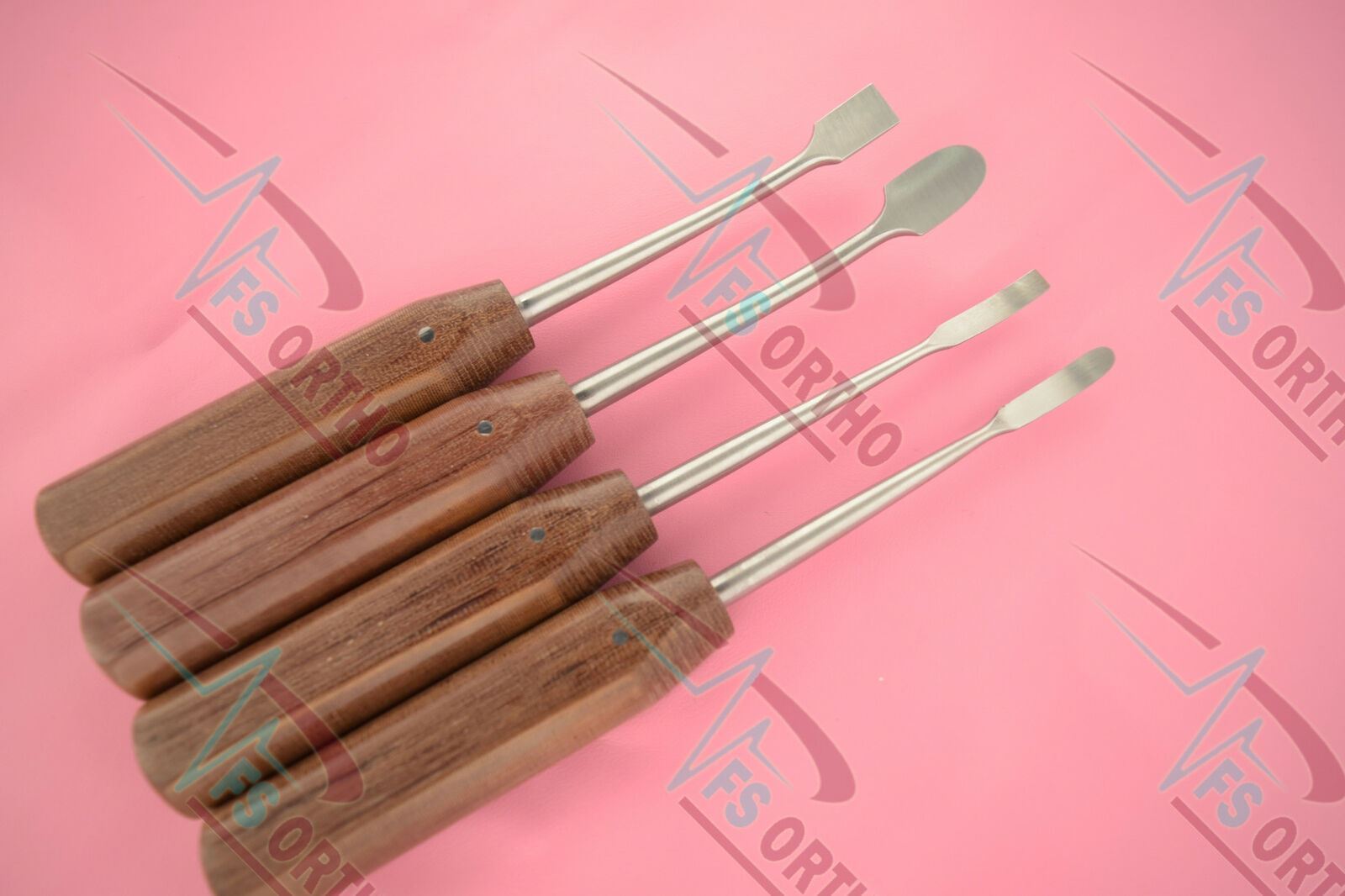 Periosteal Bone Elevator Fiber Handle Set of 4 Pcs Orthopedic Instruments