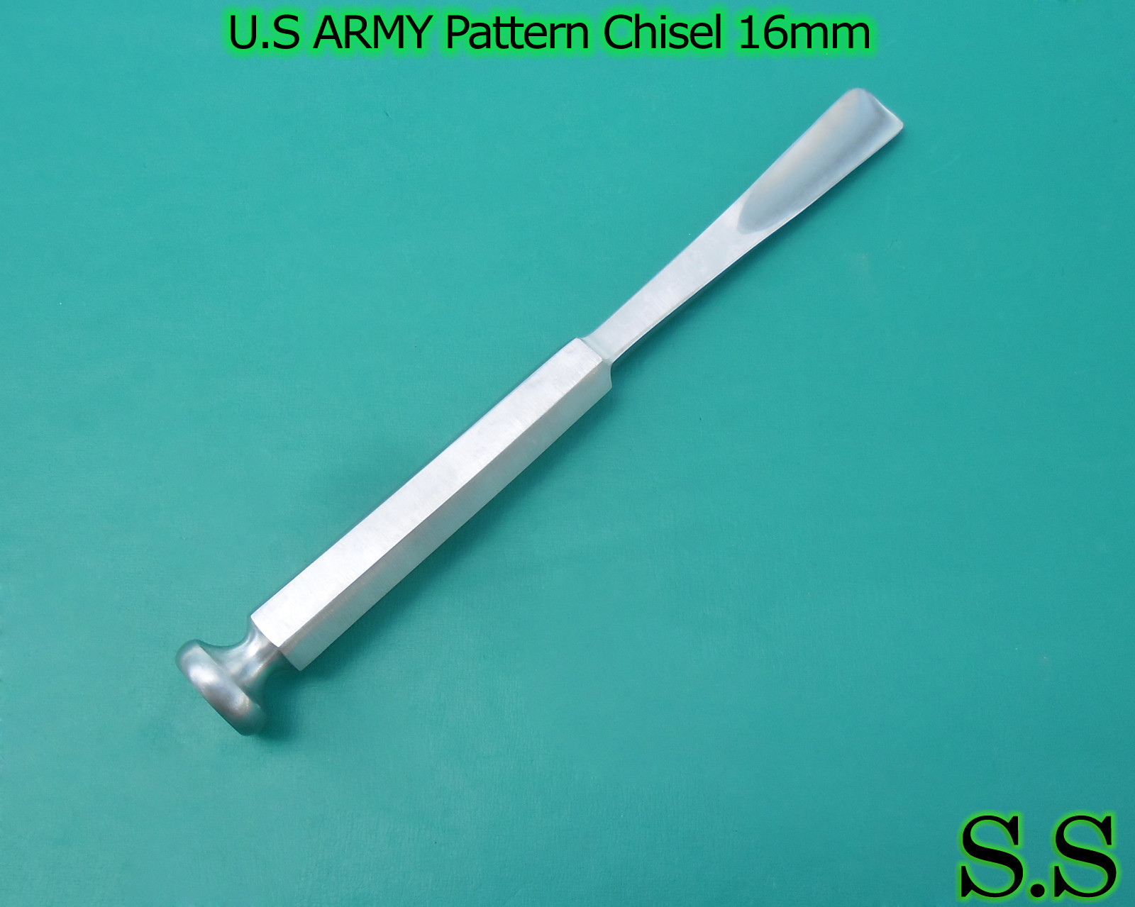 US Army Pattern Chisel Orthopedic Surgical Veterin 16mm