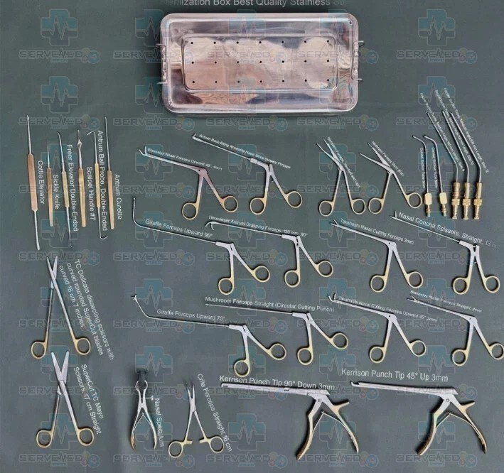 Fess Instruments Set Endoscopic Sinus Surgery ENT Instrument Set A+ German Steel