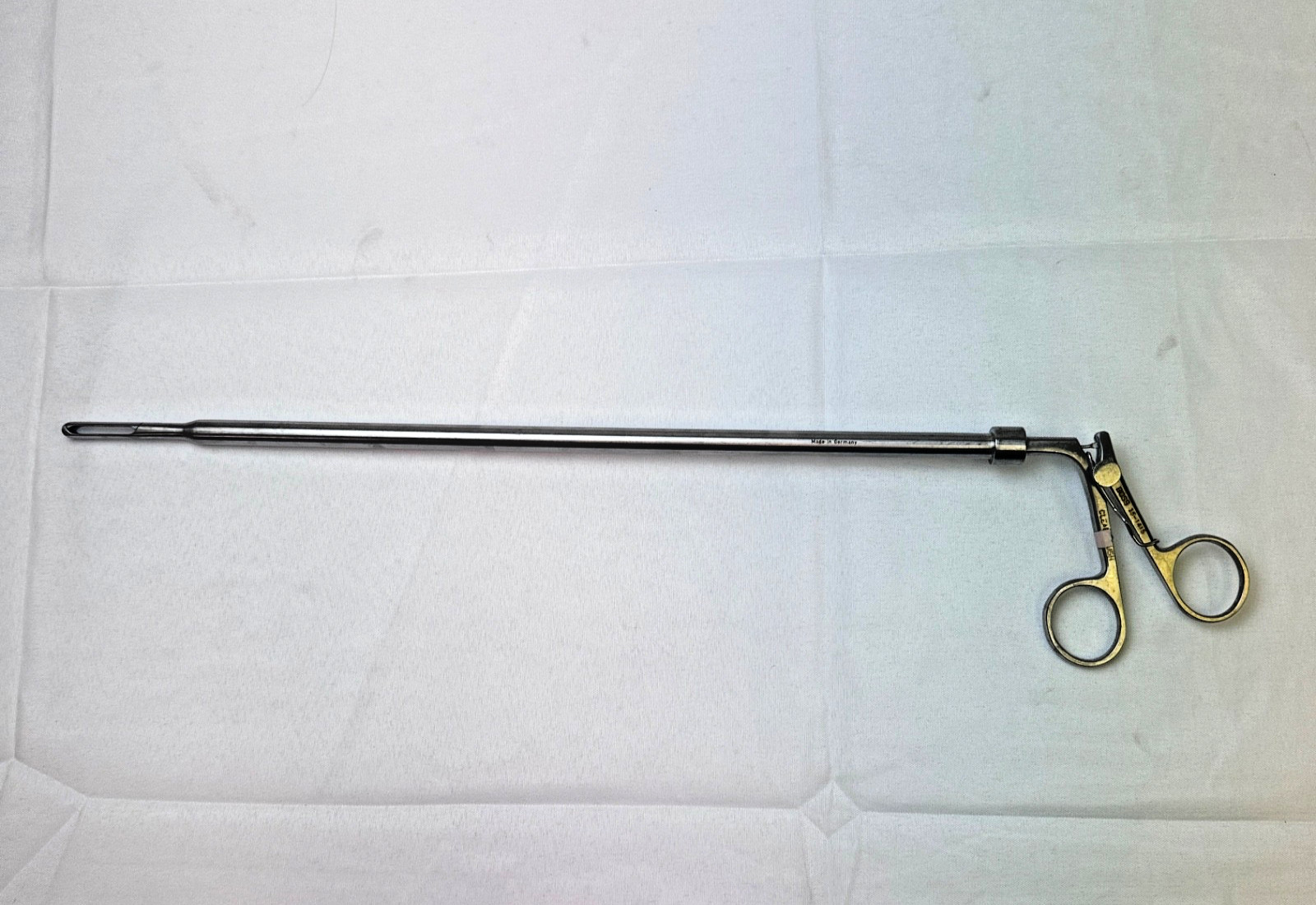 Boss Surgical 38-1415 Laparoscopic Claw Forceps 35cm 10mm Spring Loaded 2×3