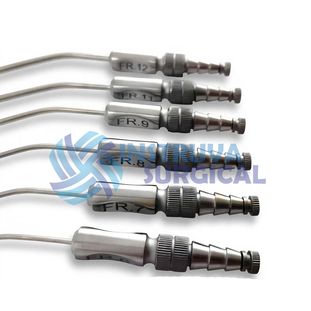 6 PCs Set Frazier Suction Tubes With Ball Tip 6 To 12 Fr Surgical Instruments
