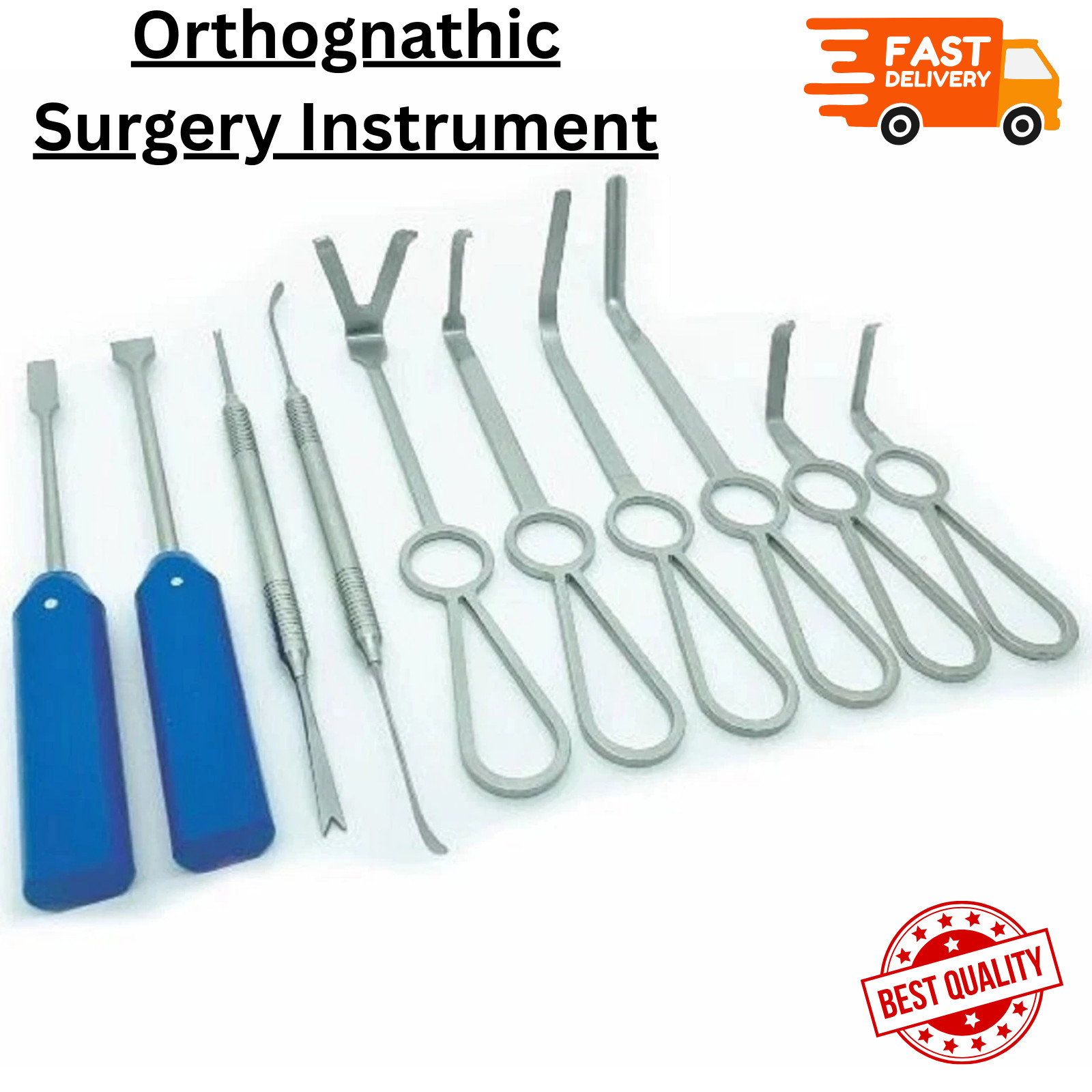 Orthognathic Surgery Instrument Set Stainless Steel Minimally Invasive Tools 10