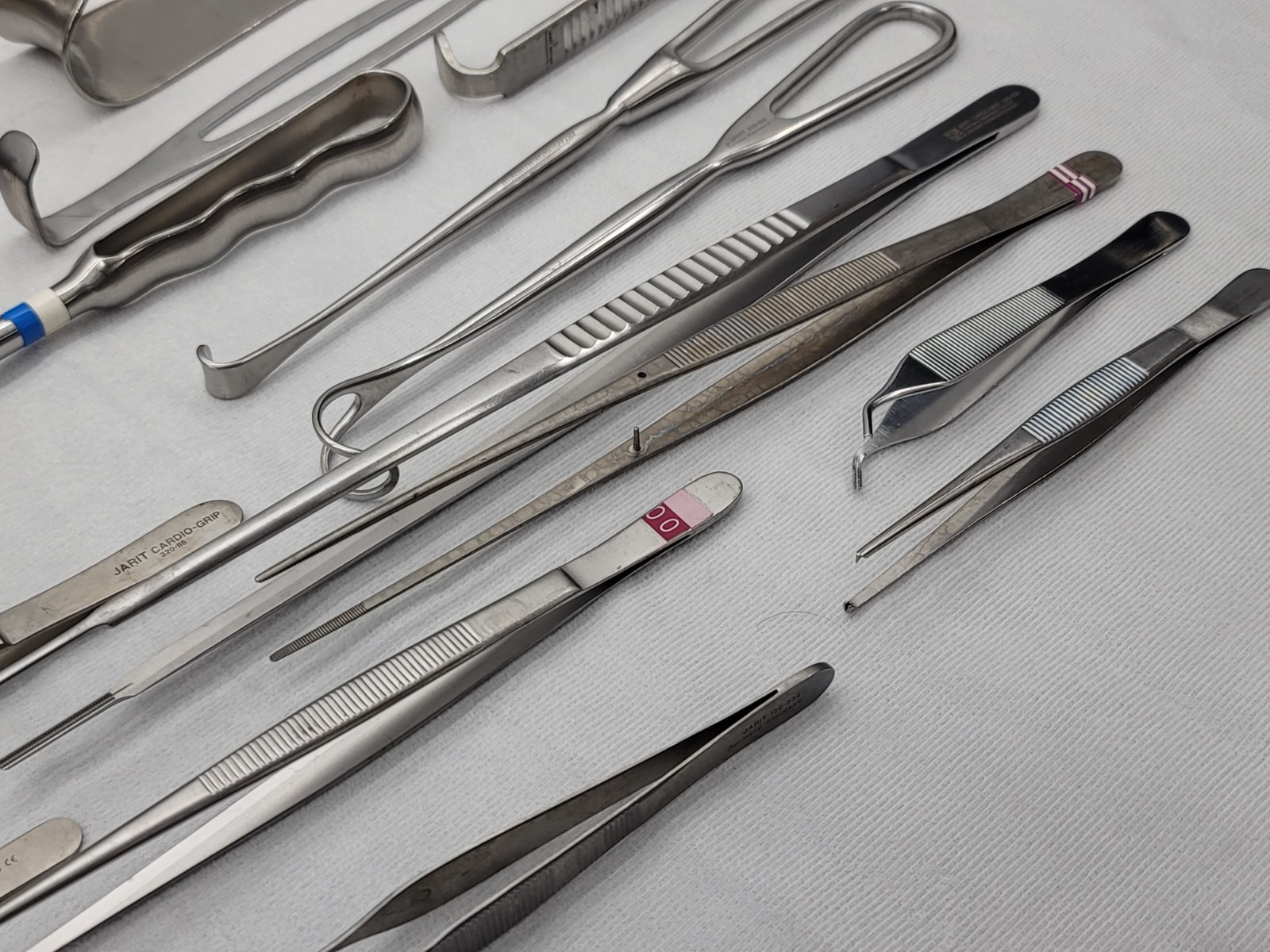 Bulk 62-Piece Jarit & Aesculap General Surgery Instruments