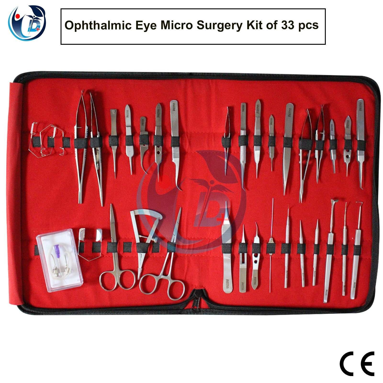 Ophthalmic Eye Micro Surgery Kit of 33 pcs Surgical Instruments SET Kit