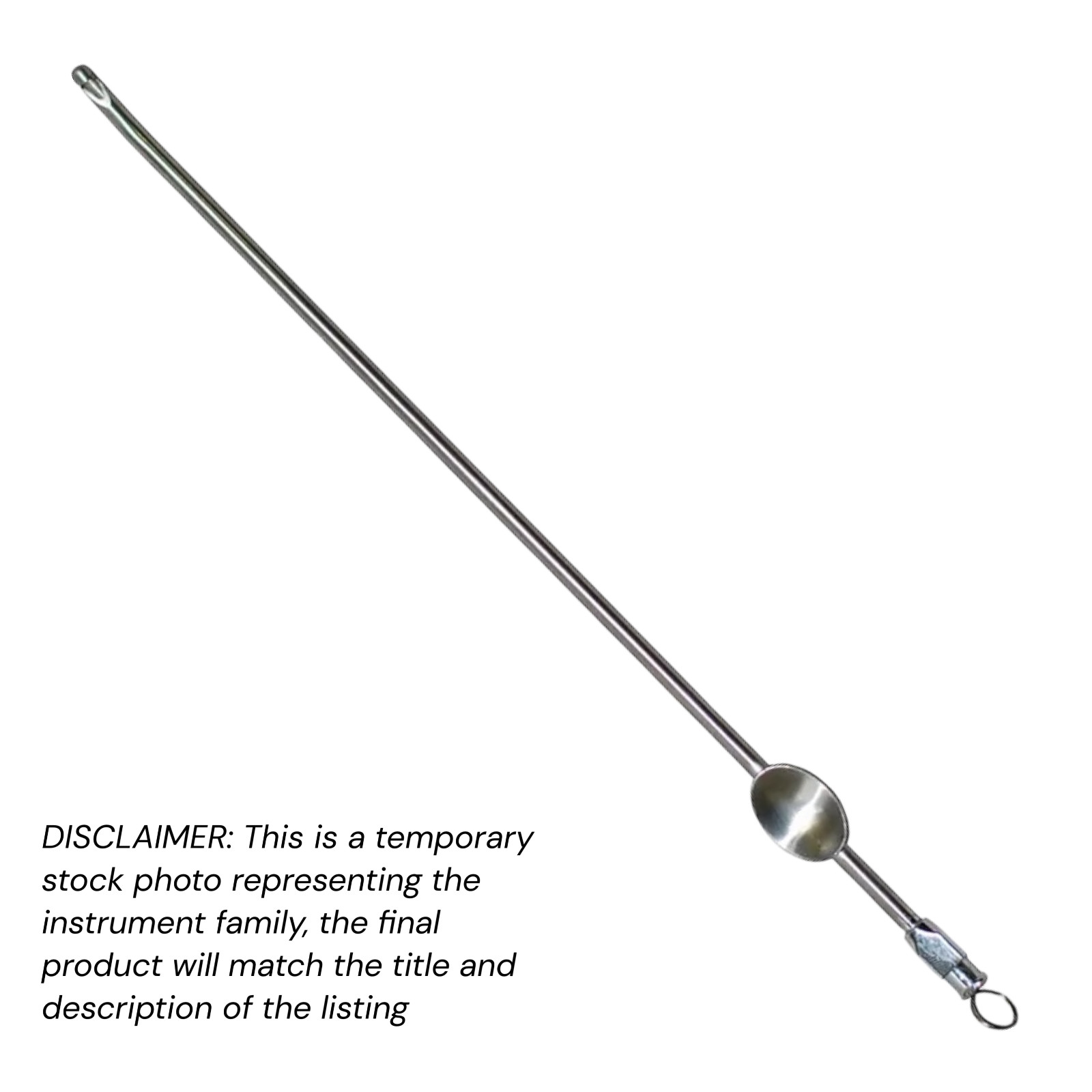 Set of 4 Randall Suction Biopsy Curettes, 10″, 4 mm Diam, with Luer Hub, Premium