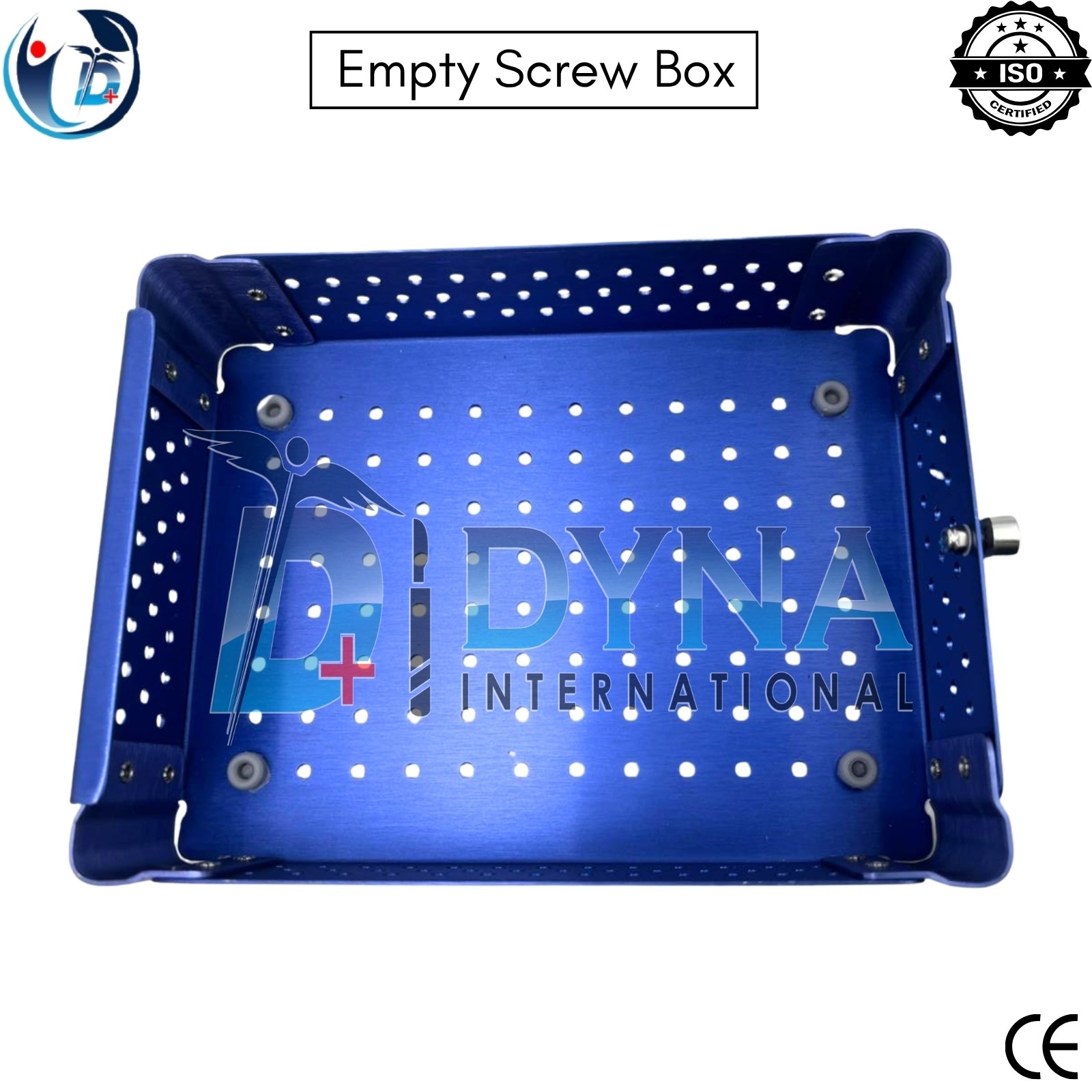 Orthopedic LCP Empty 1.5mm & 2.0mm Locking and Cortical Screw Box Aluminum Case