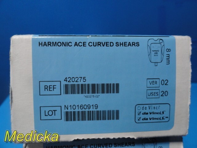 3X Intuitive 420275 DaVinci S/Si Harmonic ACE Curved Shears 8mm, Ver 02 ~ 30874
