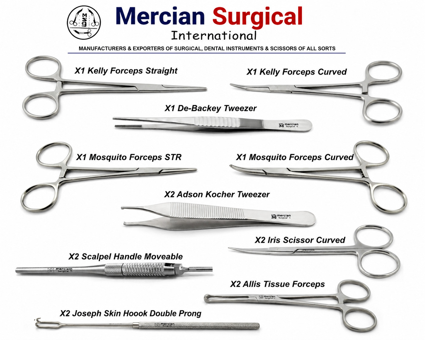 Microsurgery Plastic Surgery Instrument Kit Stainless Steel Surgical Set