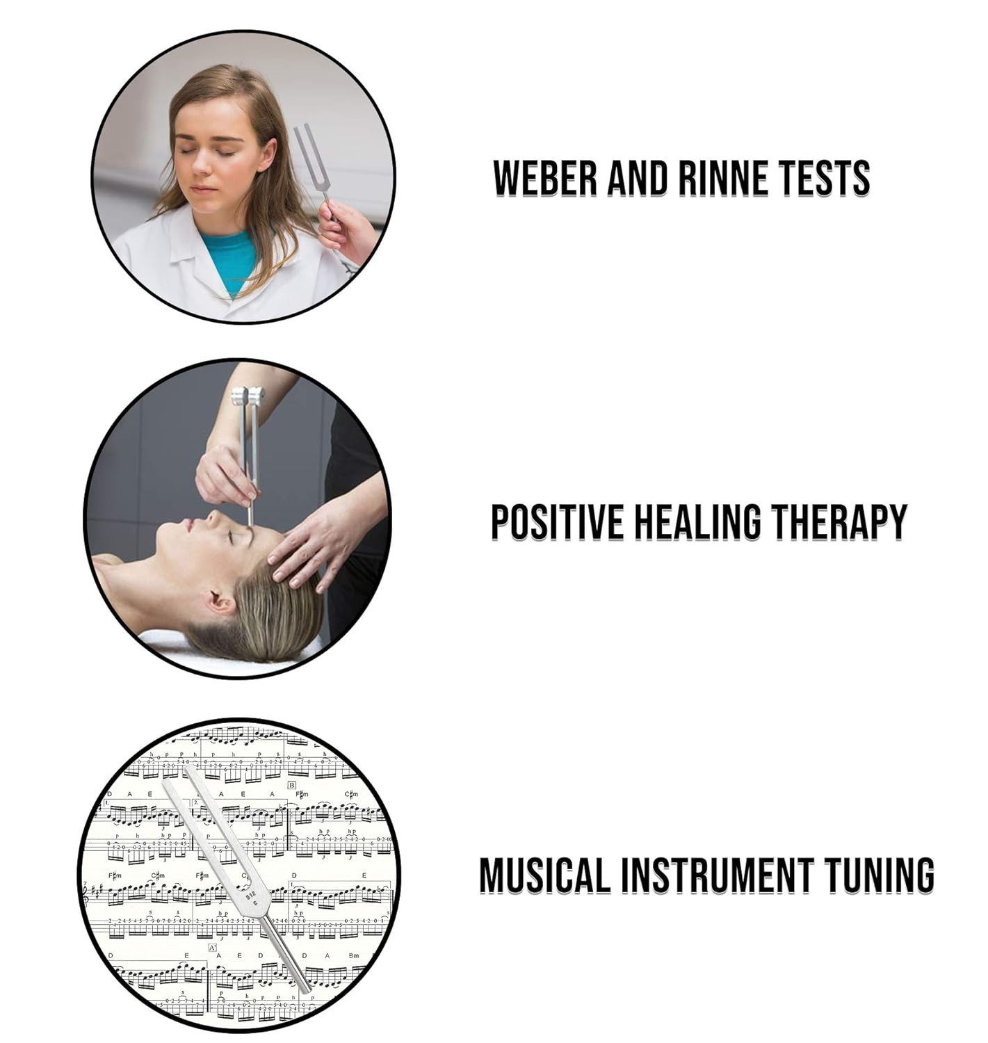 Medical-Grade C512 Hz Tuning Fork – Fixed Weights, Non-Magnetic, Lightweight,…