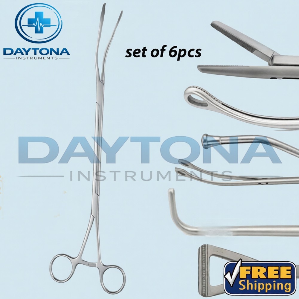 6 Pcs VATS Thorax Surgical Instrument Set – Thoracic Surgery Instruments