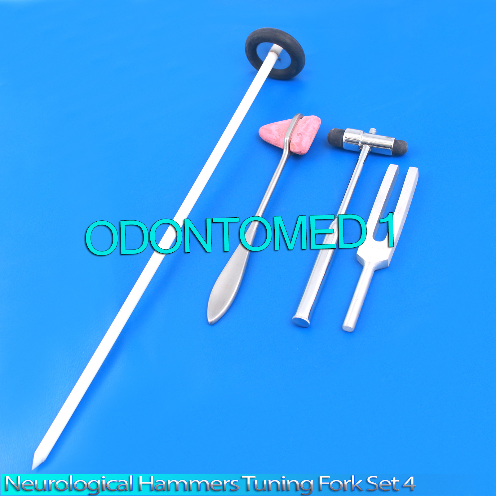 Neurological Hammers Tuning Fork Set 4 Medical Surgical Diagnostic instruments