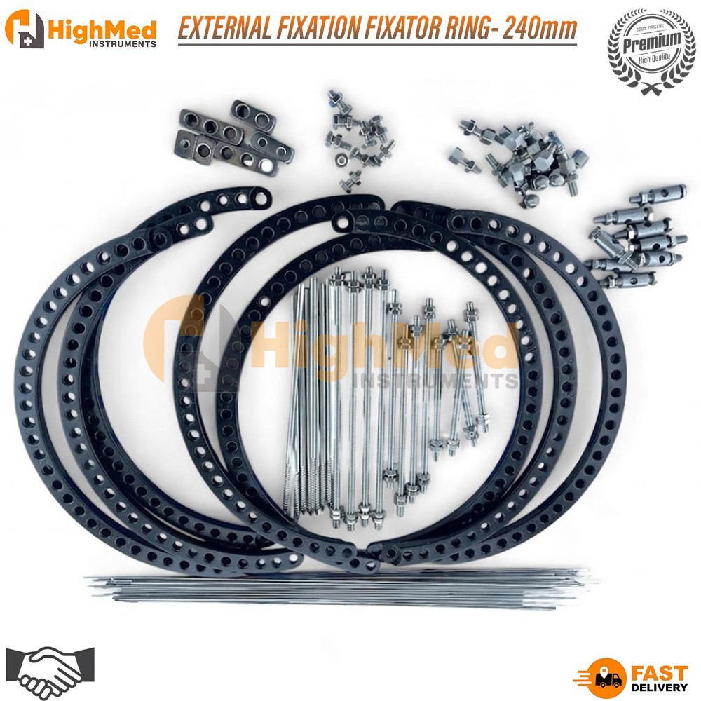 EXTERNAL FIXATION FIXATOR RING- 240mm For TIBIAL FEMUR FRACTURE 2p
