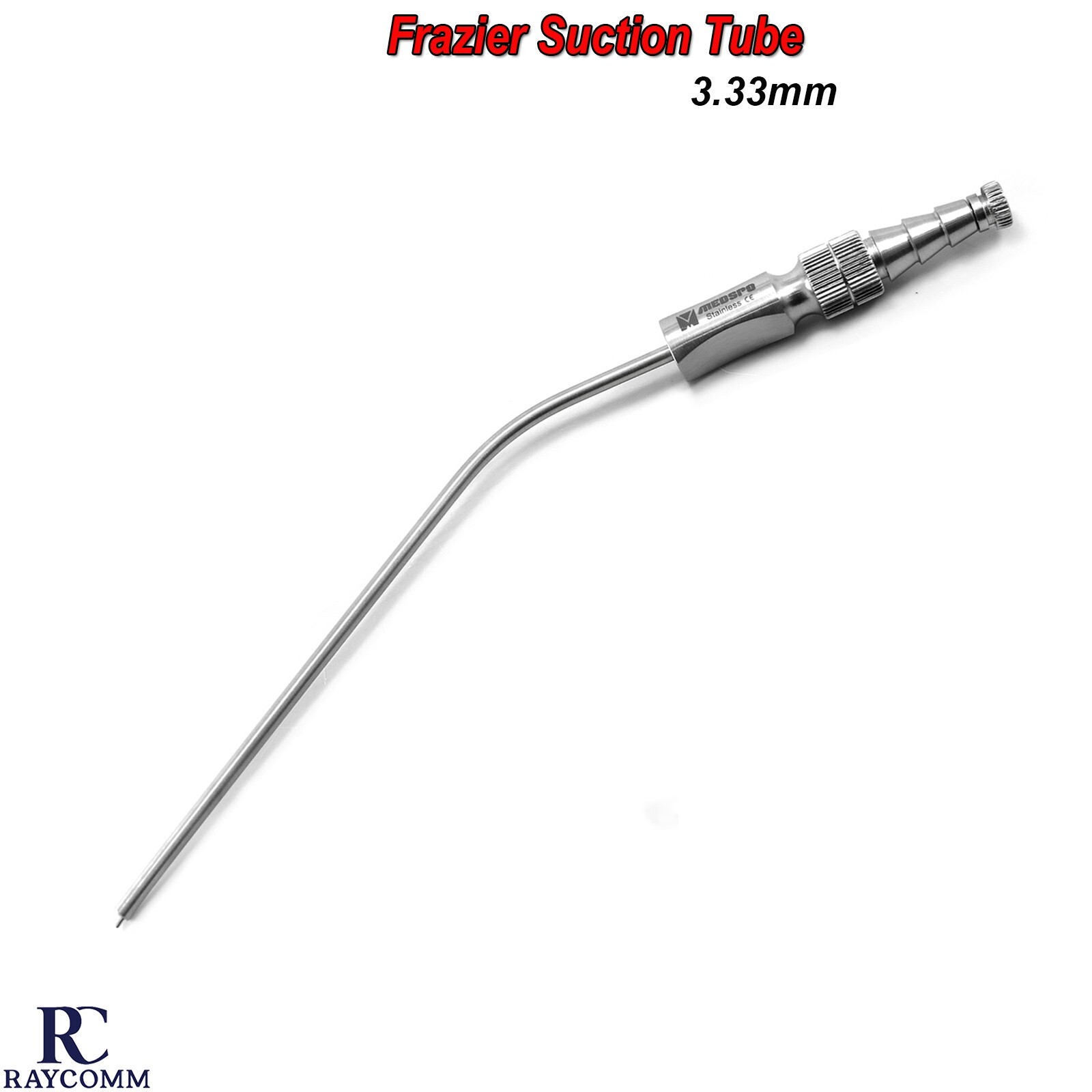 Frazier Suction Tube 3.33-mm Tubes Dental ENT Diagnostic Surgical Instruments