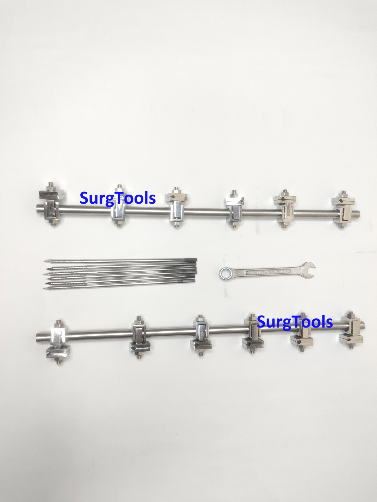 4.0 Tibia AO External Fixator Set with Schanz Pins and Key
