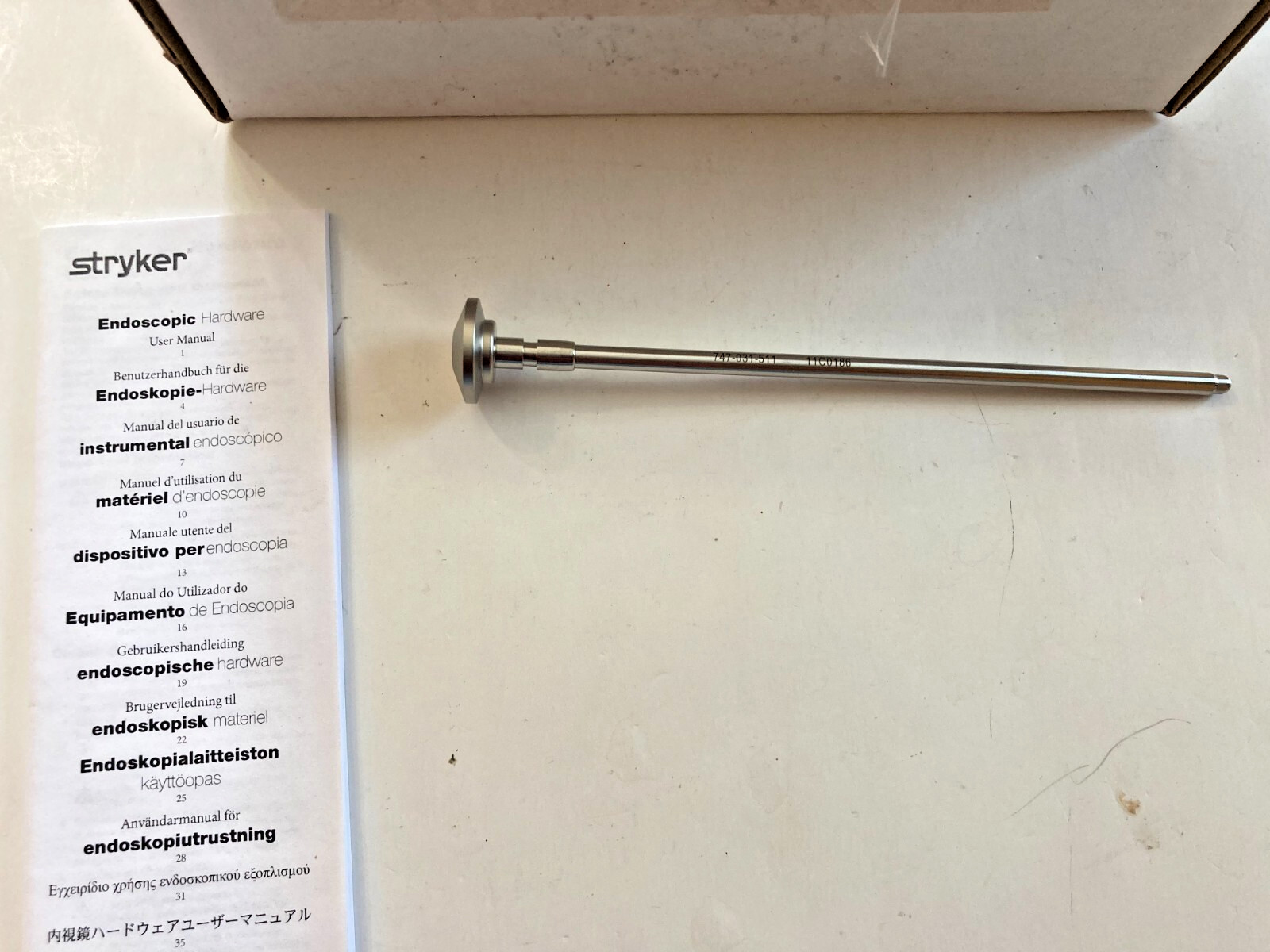 Stryker 5.8mm Blunt Obturator Endoscopy Instrument 747-031-511