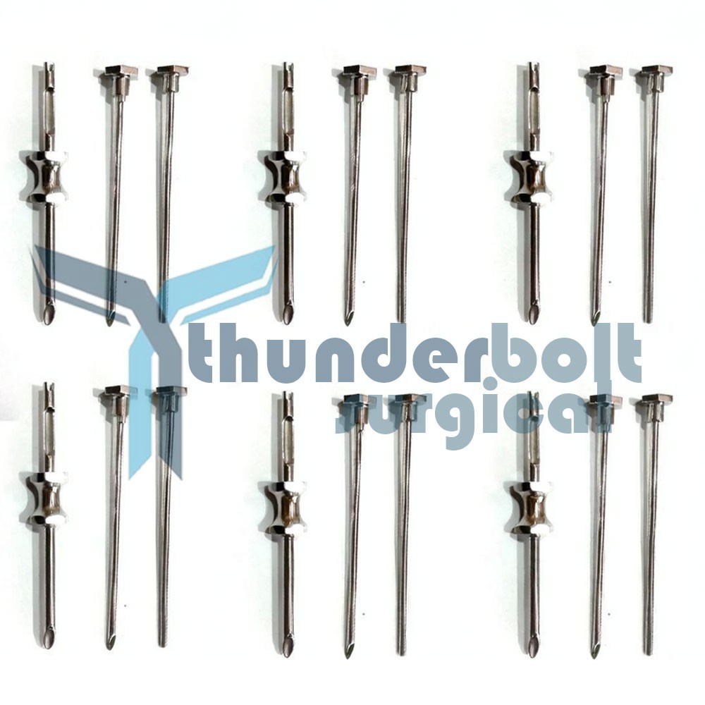 6 Sets HRT Trocar 3.5 mm and 4.5mm Hormone Replacement Pellet Insertion Kit