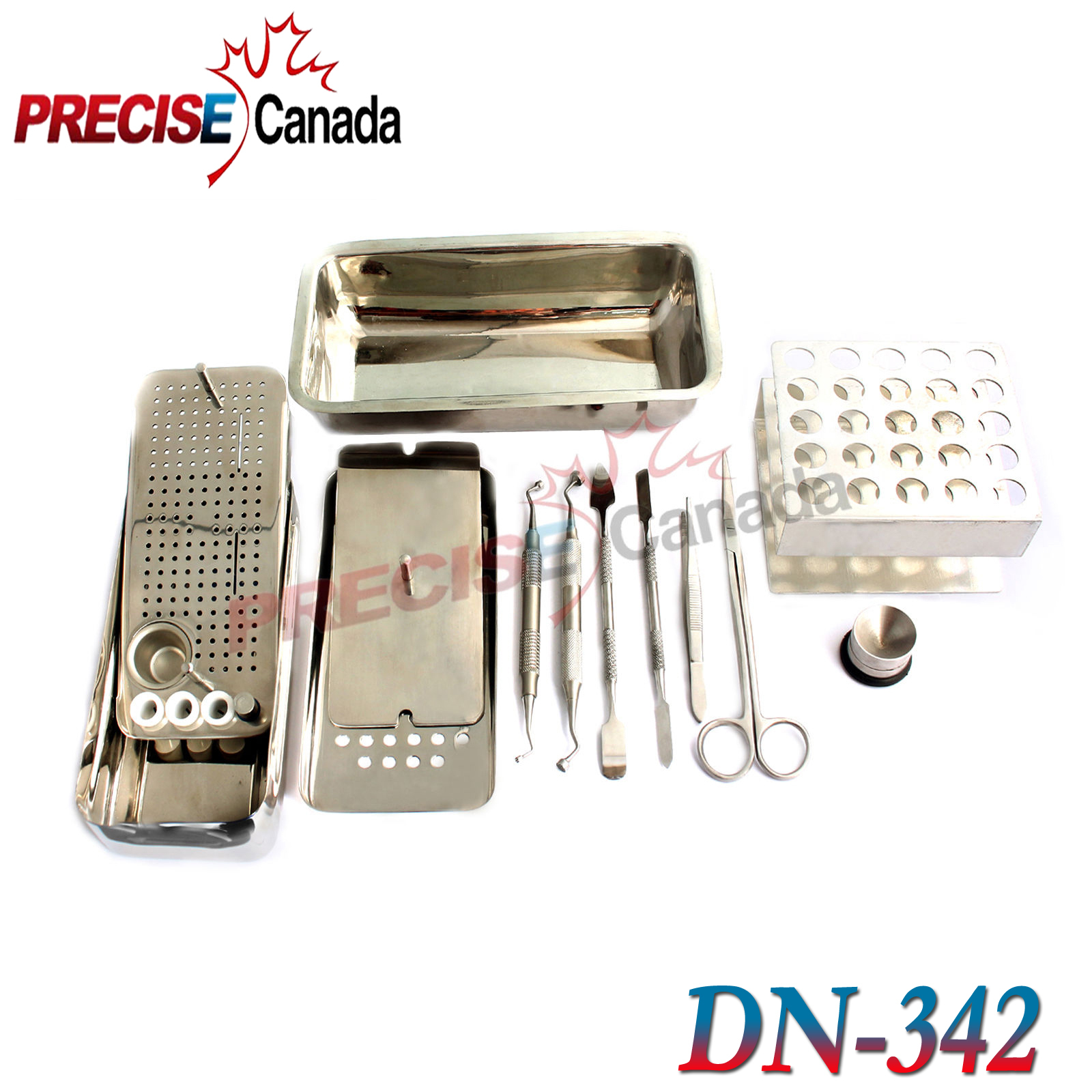 Dental Prf/Grf Instruments Kit Set Of 10 Pcs Surgical Dental Instruments, DN-342