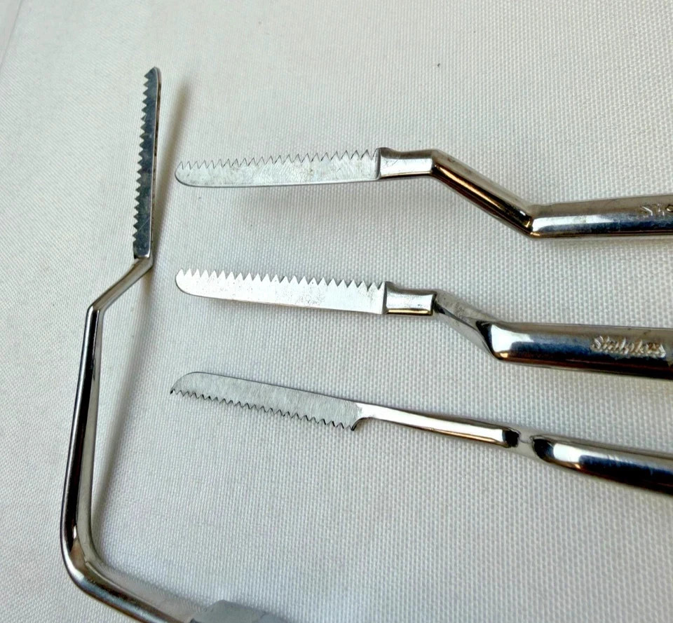 Set of 4 Storz Joseph Nasal Bone Saw | ENT Surgical Instrument | Used Excellent