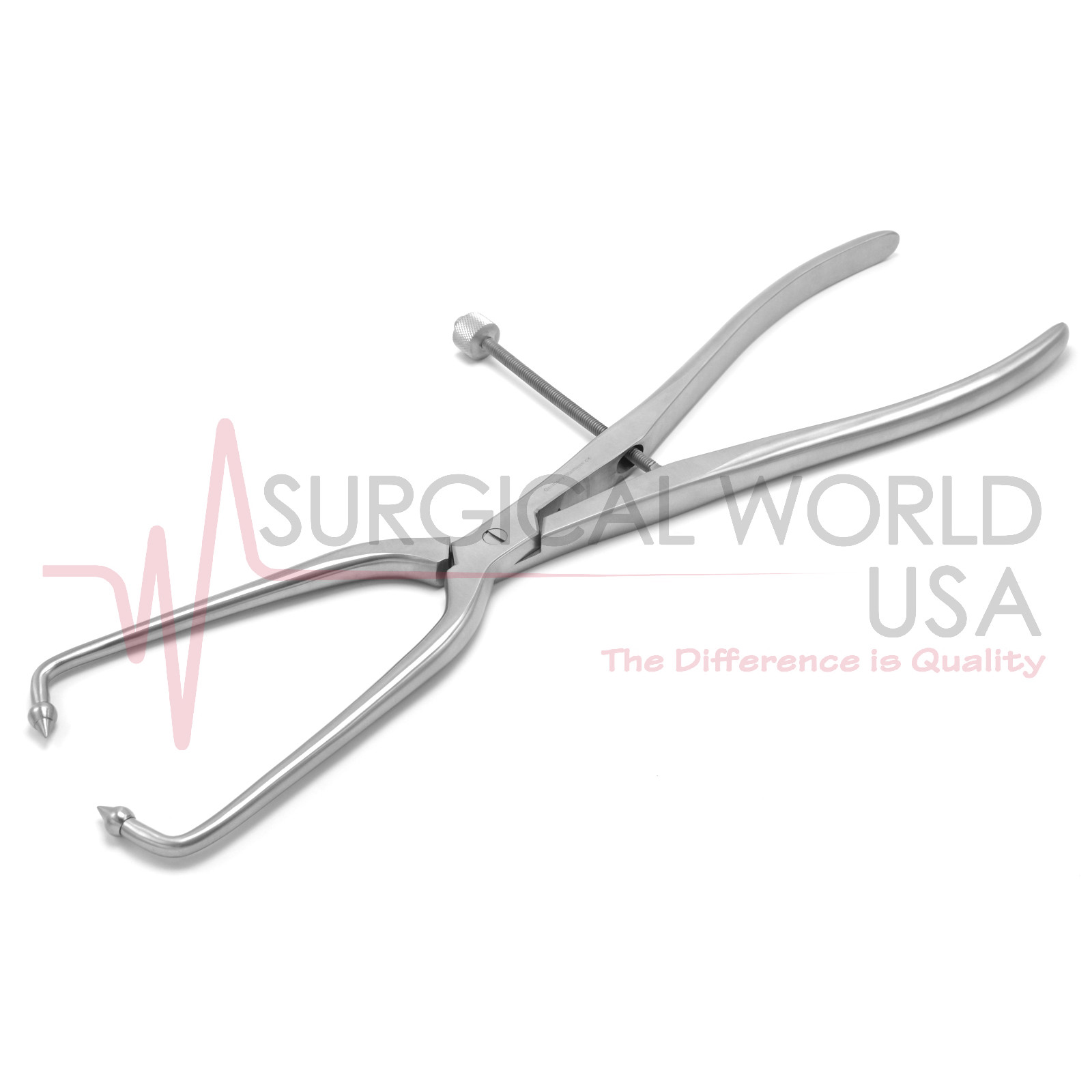 Pelvic Reduction Forceps 1X1 Sharp Long Ball Jaws 16″ Orthopedic Bone Holding