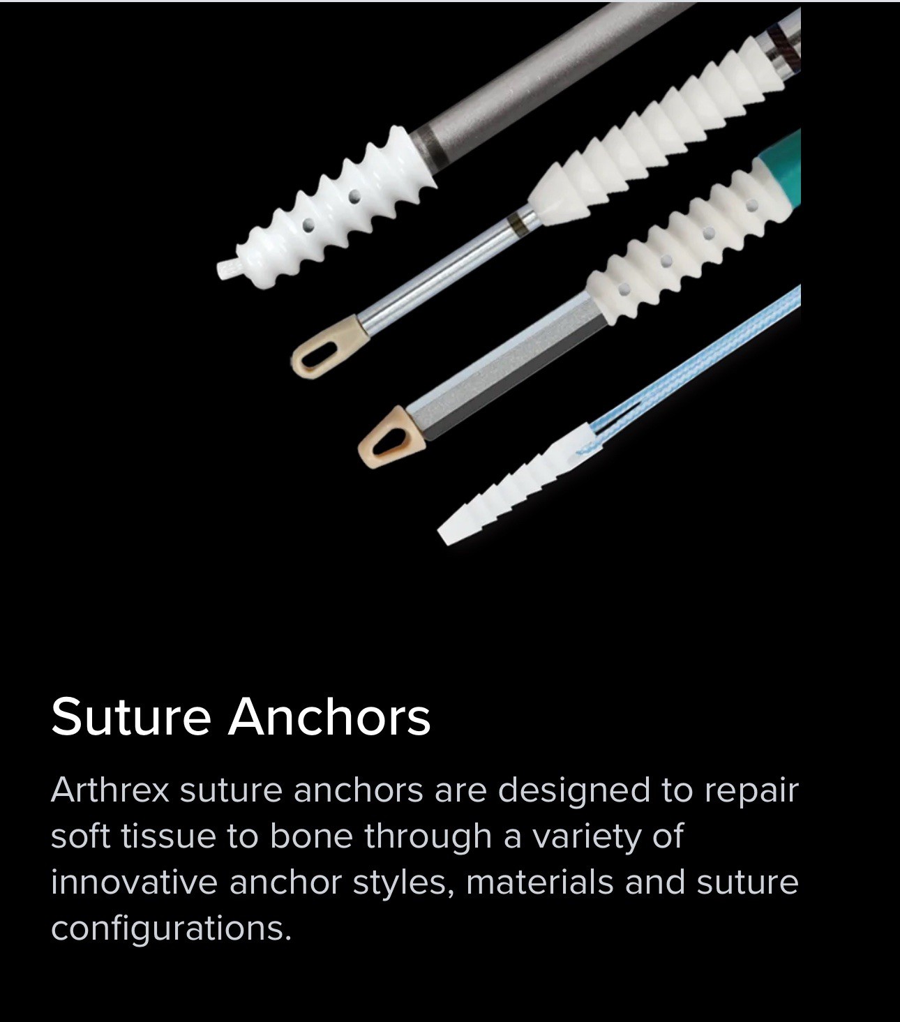 Arthrex Suture Anchors, PushLock® SwiveLock® Corkscrew®… Any Kind (1Pcs) In Date