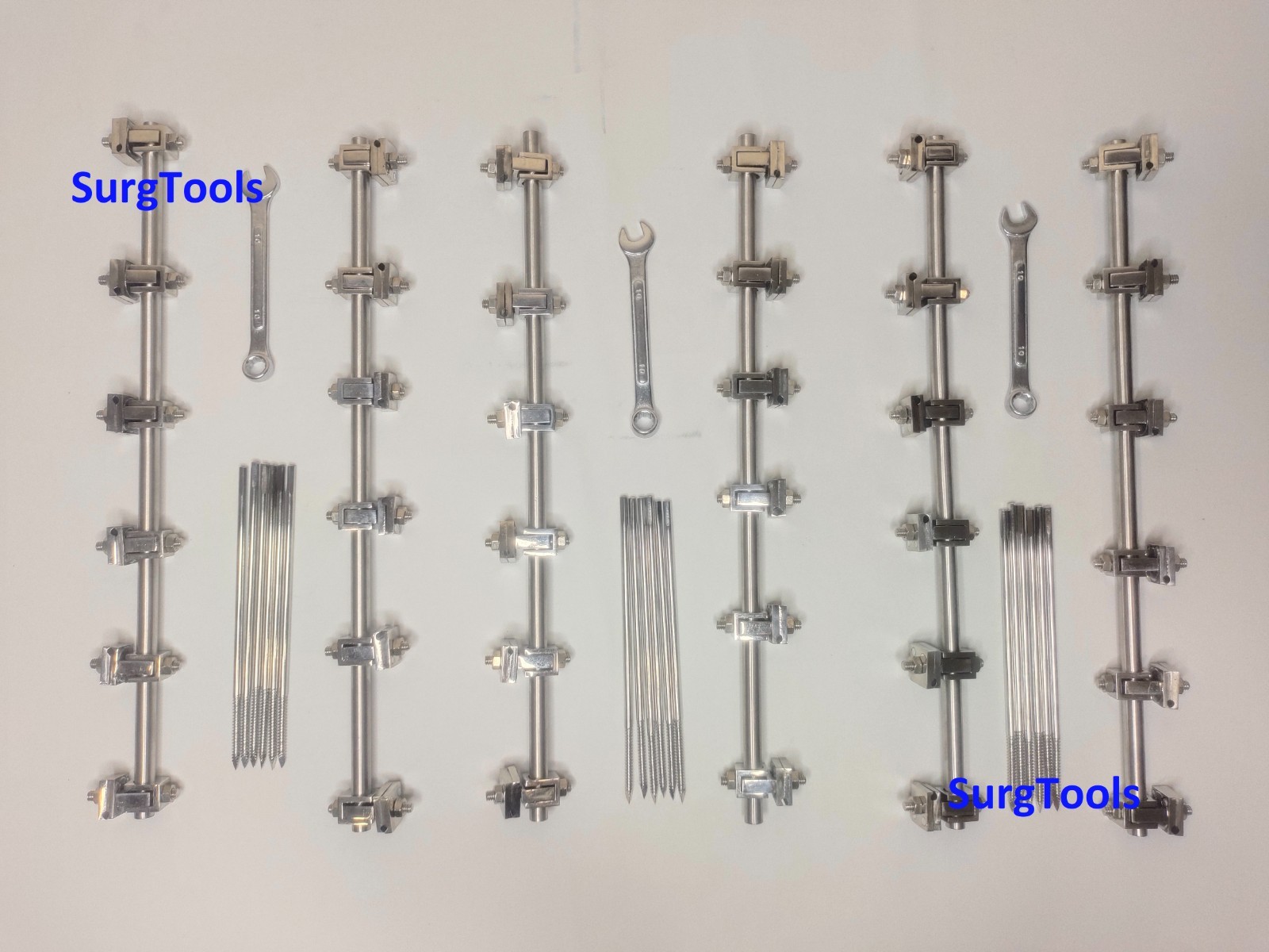 AO External Fixator Set Distal Radius 2.4 Tibia 4.5 and Femur 5.0 (3 Sets)