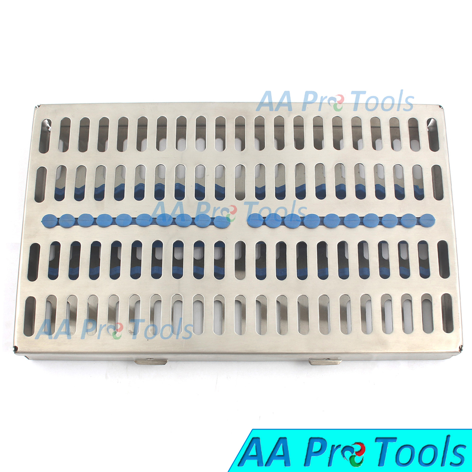 STAINLESS STERILIZATION CASSETTE Rack Box For 20 Surgical Dental Instruments