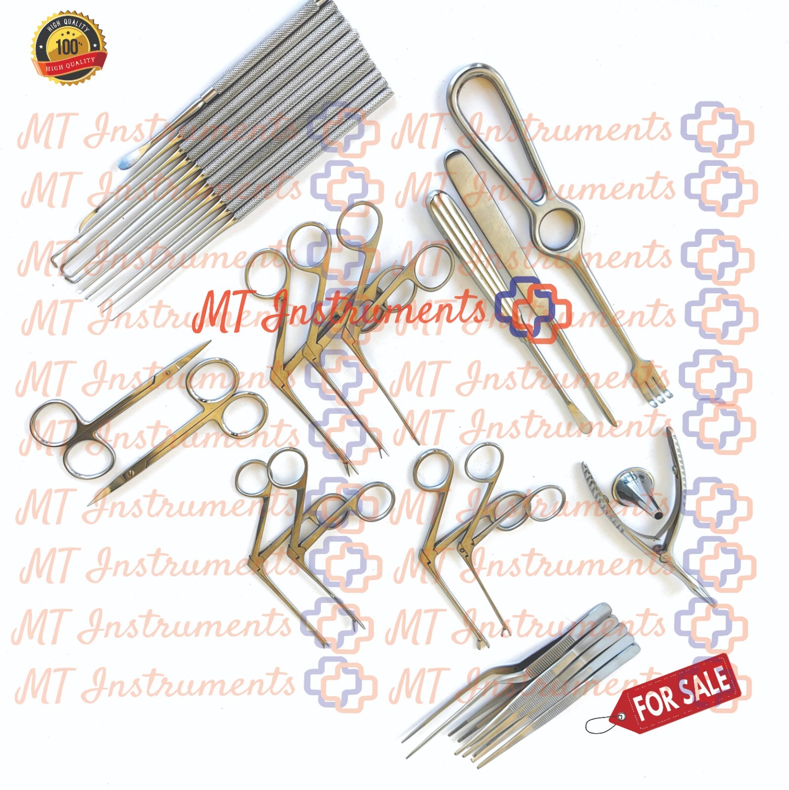 Tympanoplasty Instruments Set of 30 Pcs Micro Ear Surgery ENT Instruments A+