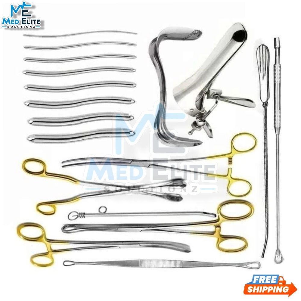 Dilation and curettage Instruments 21 Pcs Set Gynecology Instrument Set