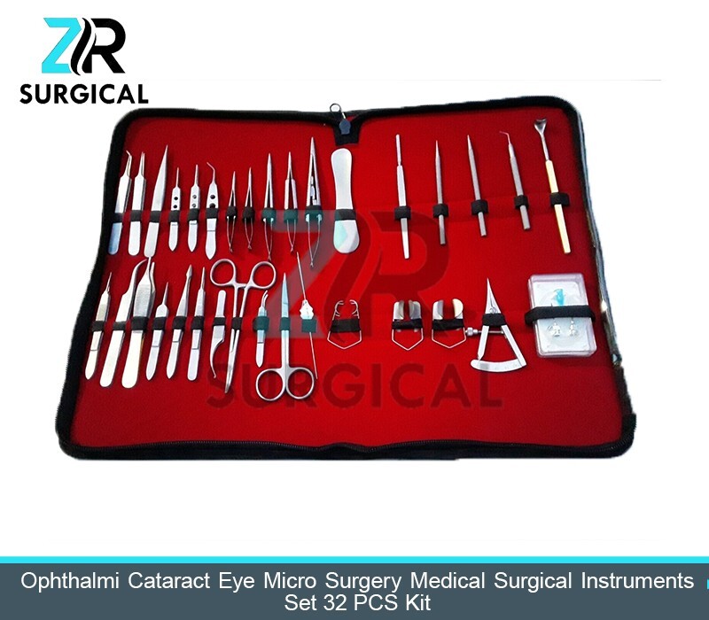 Ophthalmic Cataract Eye Micro Surgery Items Kit Surgical Instruments 32 Pcs Set