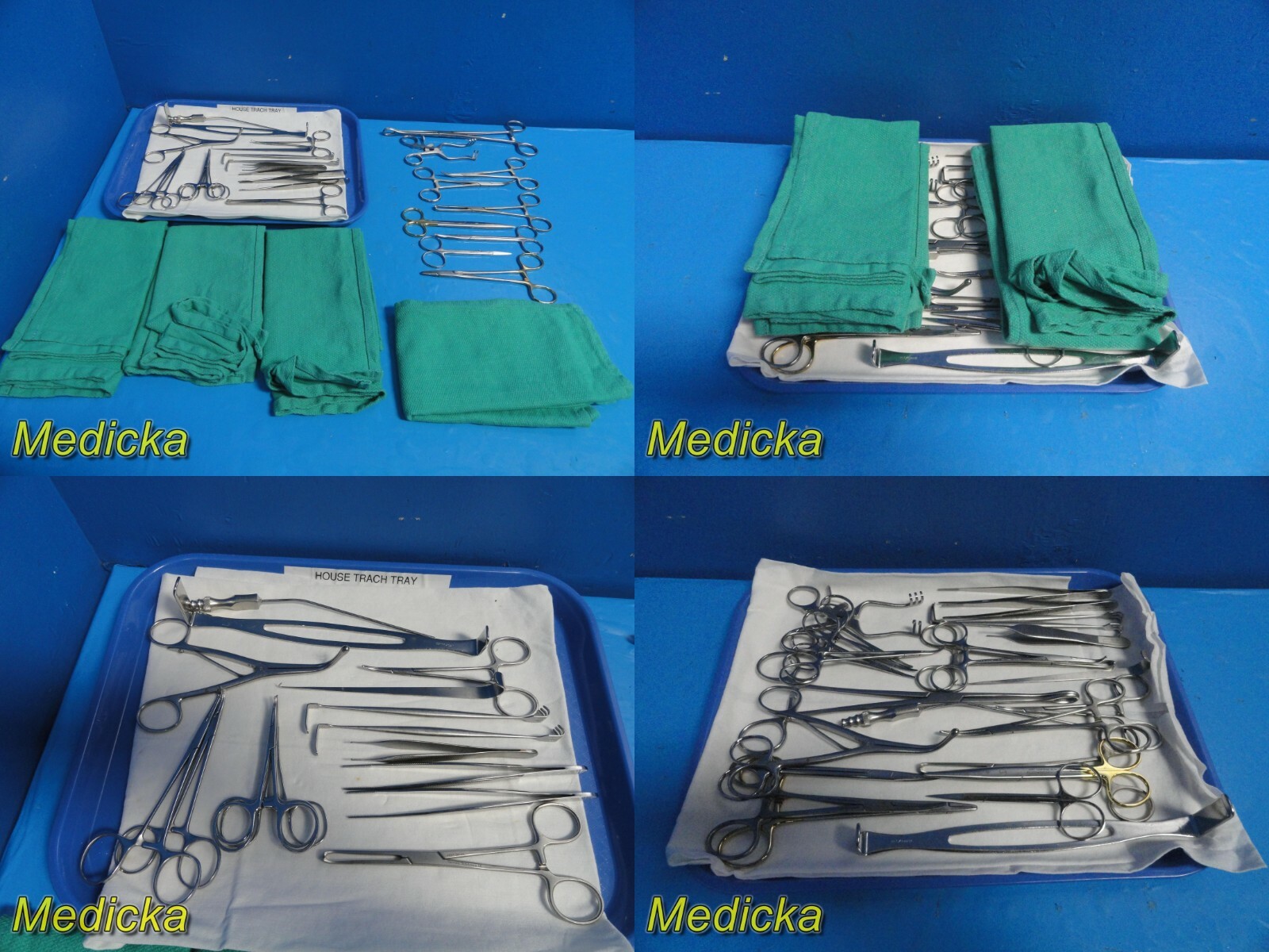 Jarit Codman Aesculap House TRACH (Tracheotomy) Instrumentation Tray ~ 22414