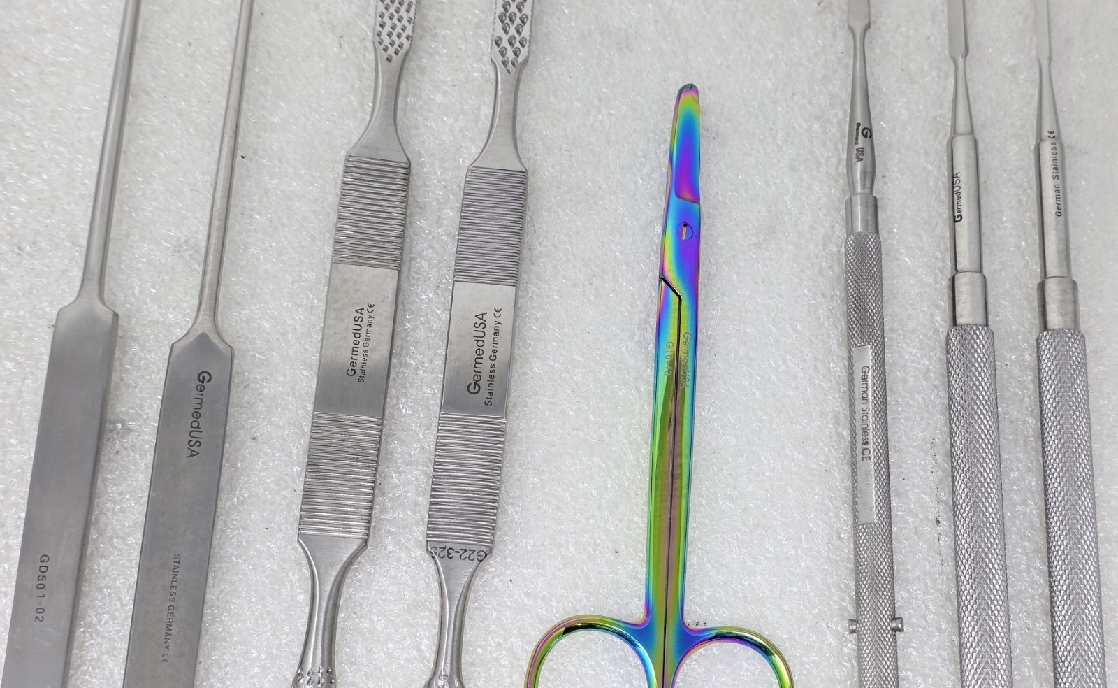 (Lot of 12) Assorted GermedUSA Stainless Germany Surgical Instruments