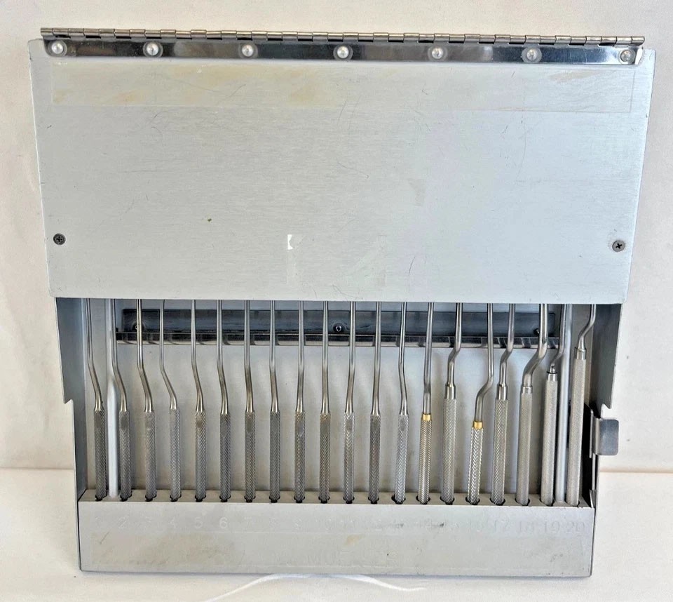 20 Piece V. Mueller Transphenoidal Dissector Instrument Set w/ Case Neurology