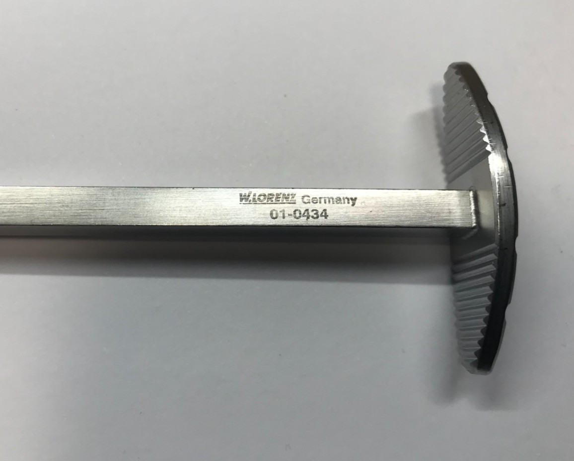 W. Lorenz 01-0434 01-0435 Dunn-Dautrey Spatula Osteotome 6mm 6.25″