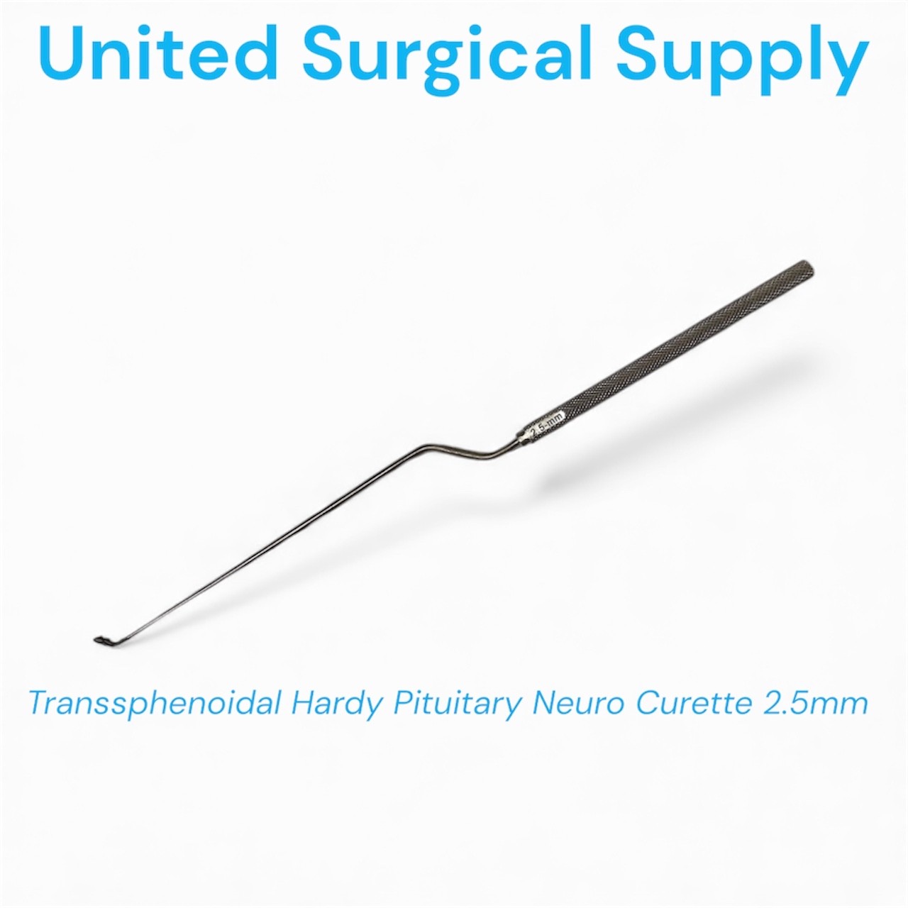 Hardy Pituitary Curette 2.5mm Transsphenoidal ENT Neuro Surgical Tool German Mad