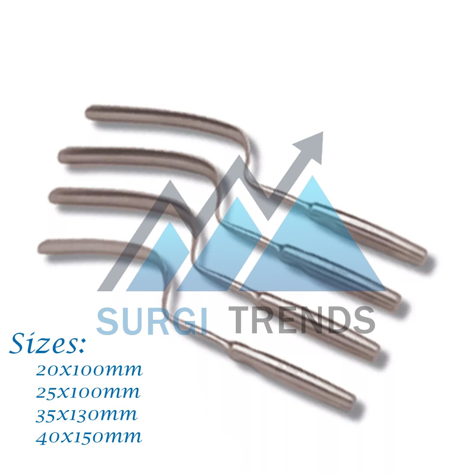 V. MUELLER BREISKY-NAVRATIL Vaginal Specula Set Of 4 Pcs Orthopedic Instruments