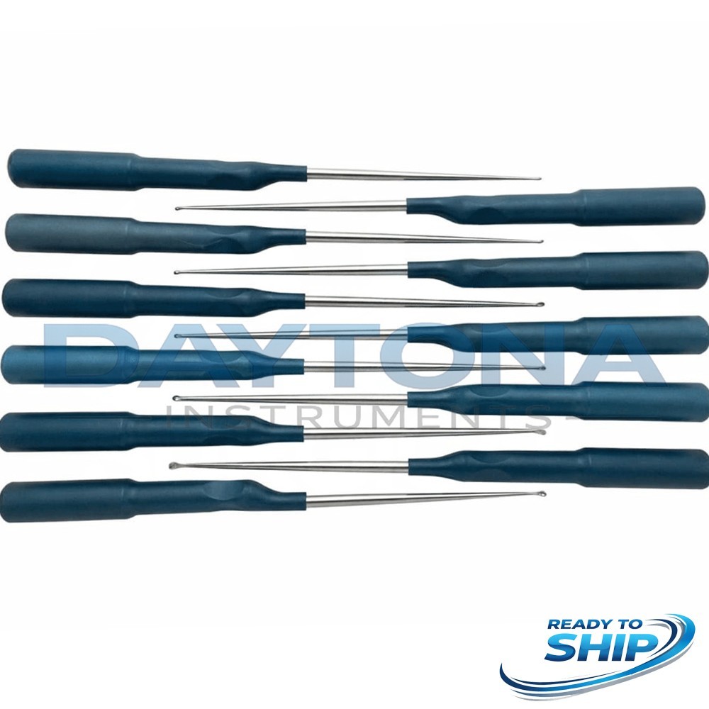 Set of 11 Codman MicroSect Curettes MIS Spine Curettes Cervical Neuro Orthopedic