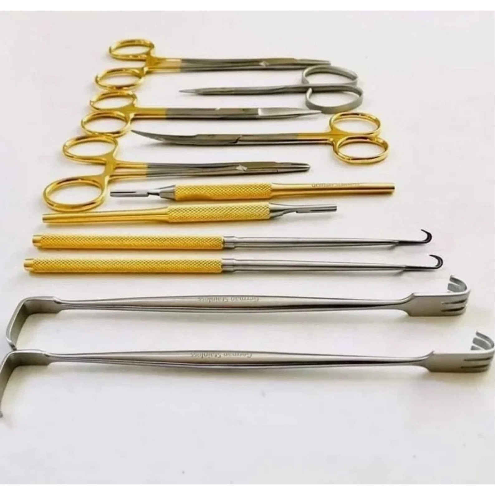 11 PCs Set General Surgery Orthopedic Instruments German Stainless Steel