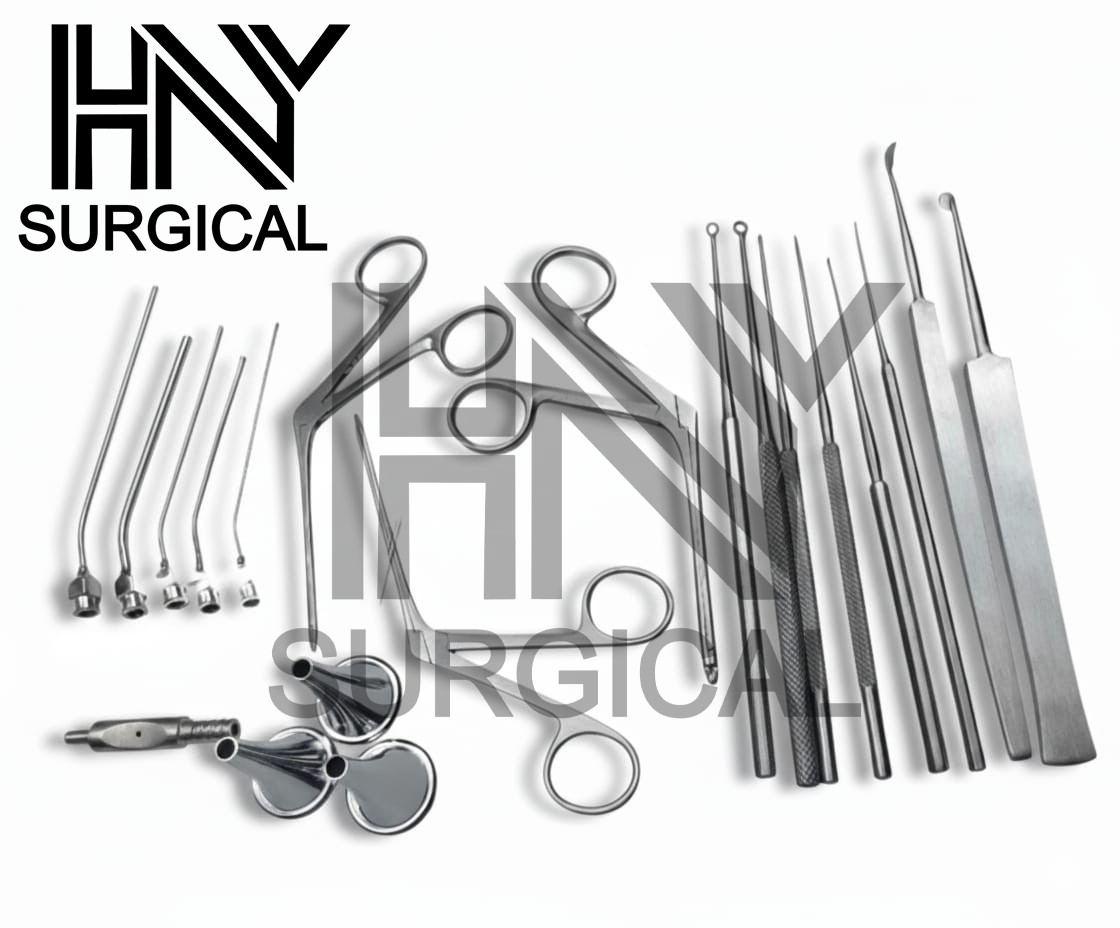 Myringotomy Instruments Set Of 15 PCs For ENT Myringoplasty Surgical Instruments