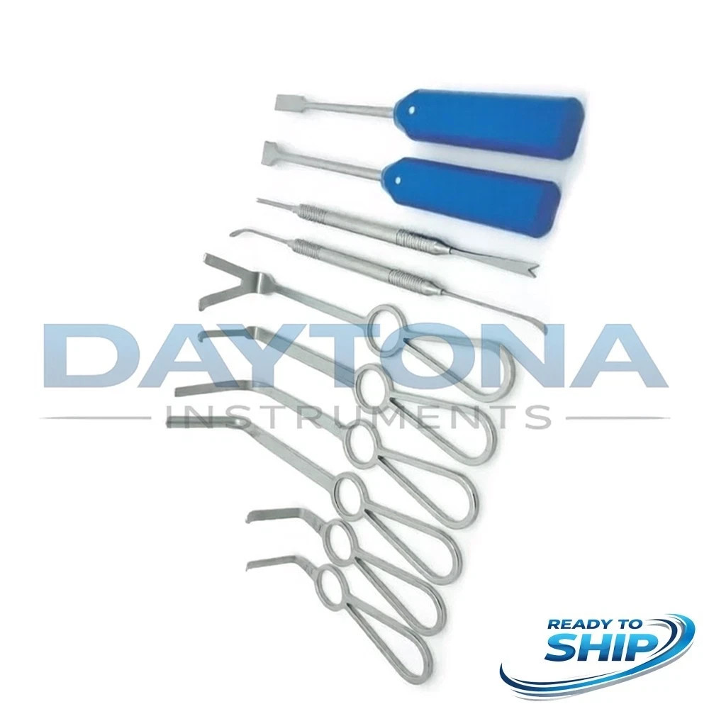 Set of 10 Pcs Minimally Invasive Orthognathic Surgery Instruments