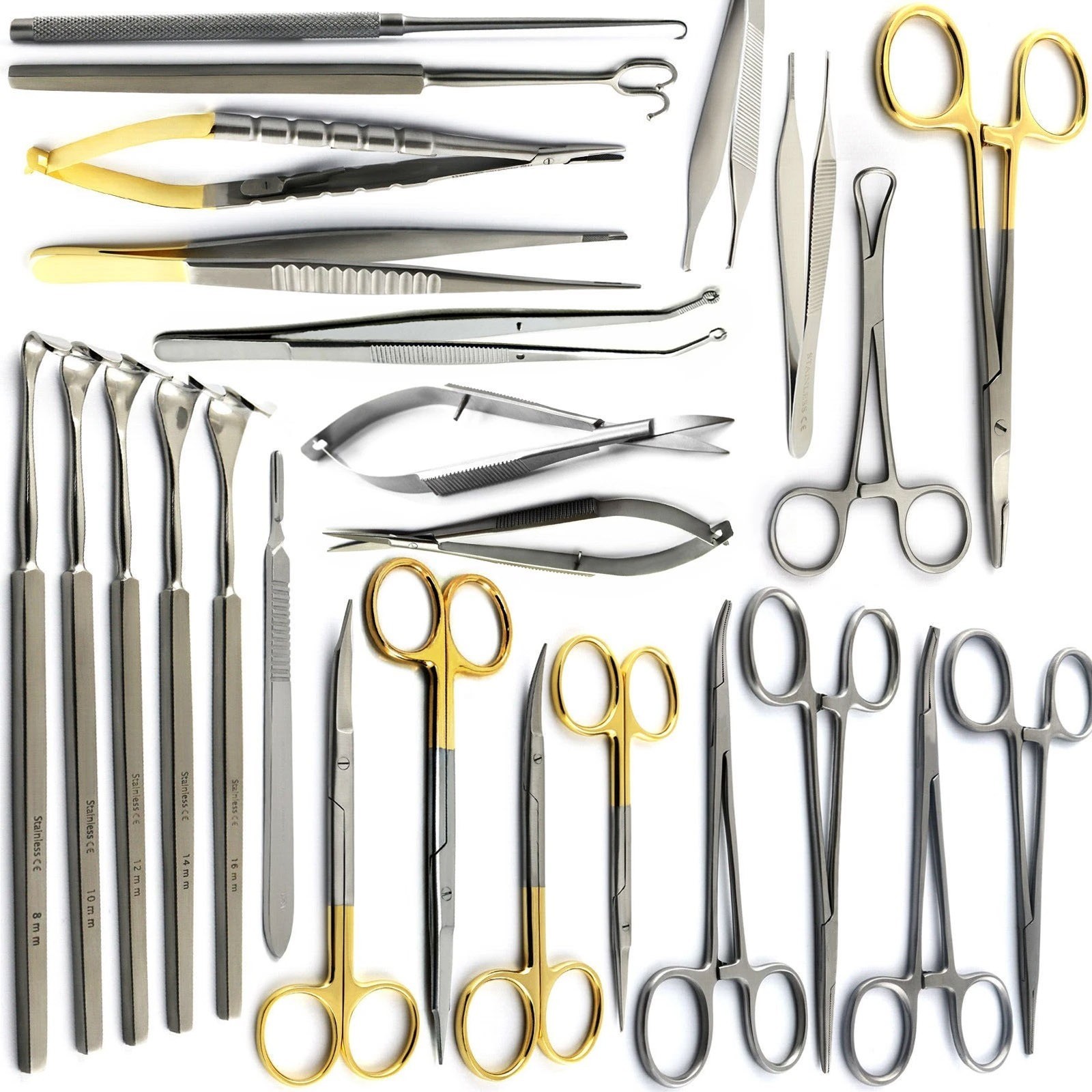 Blepharoplasty Instruments Kit Eyelid Retractors Micro Eye Surgery Ophthalmic