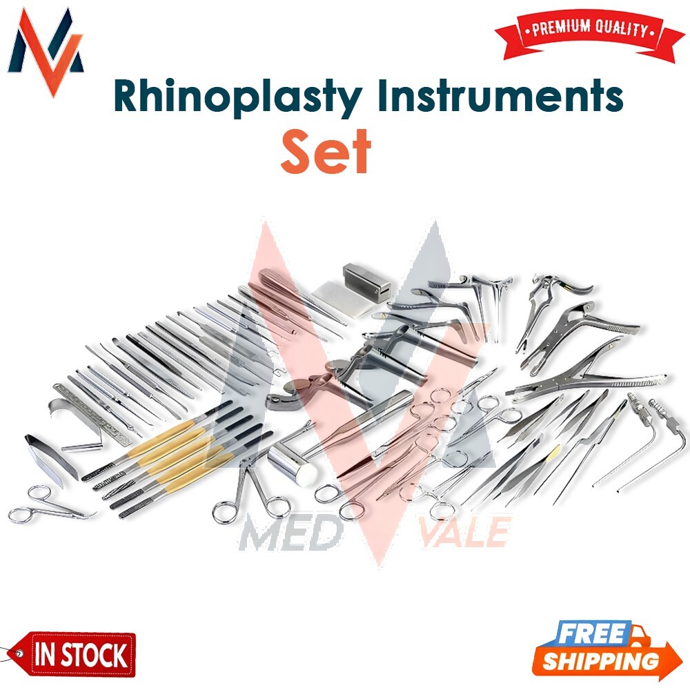 Rhinoplasty Set of 53 Pcs Nose Surgery & Plastic Surgery Instruments Tools Kit