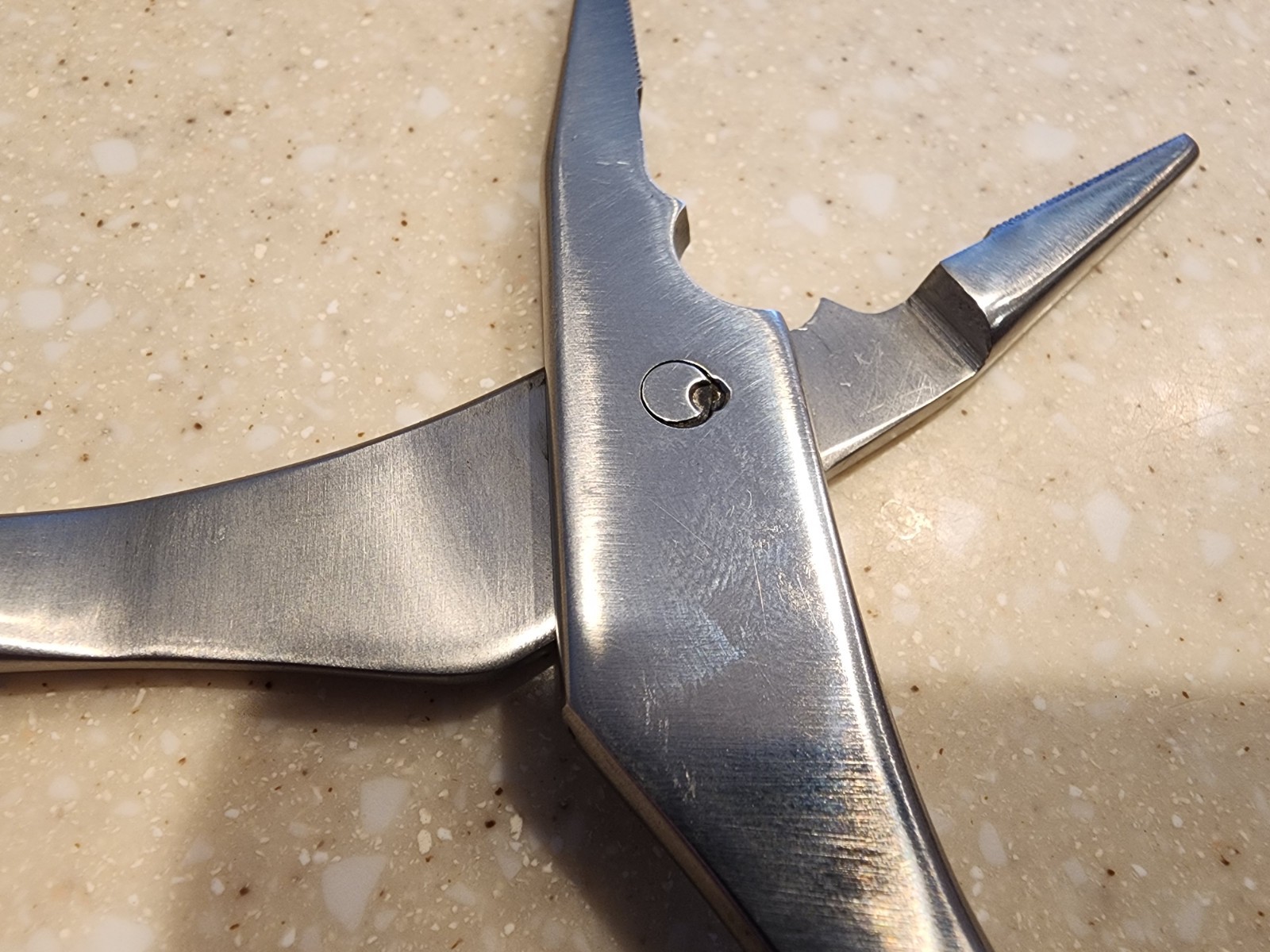 ZIMMER 3180 Needle Nose Pliers With Wire Cutter 30mm Jaw 6.5in Length