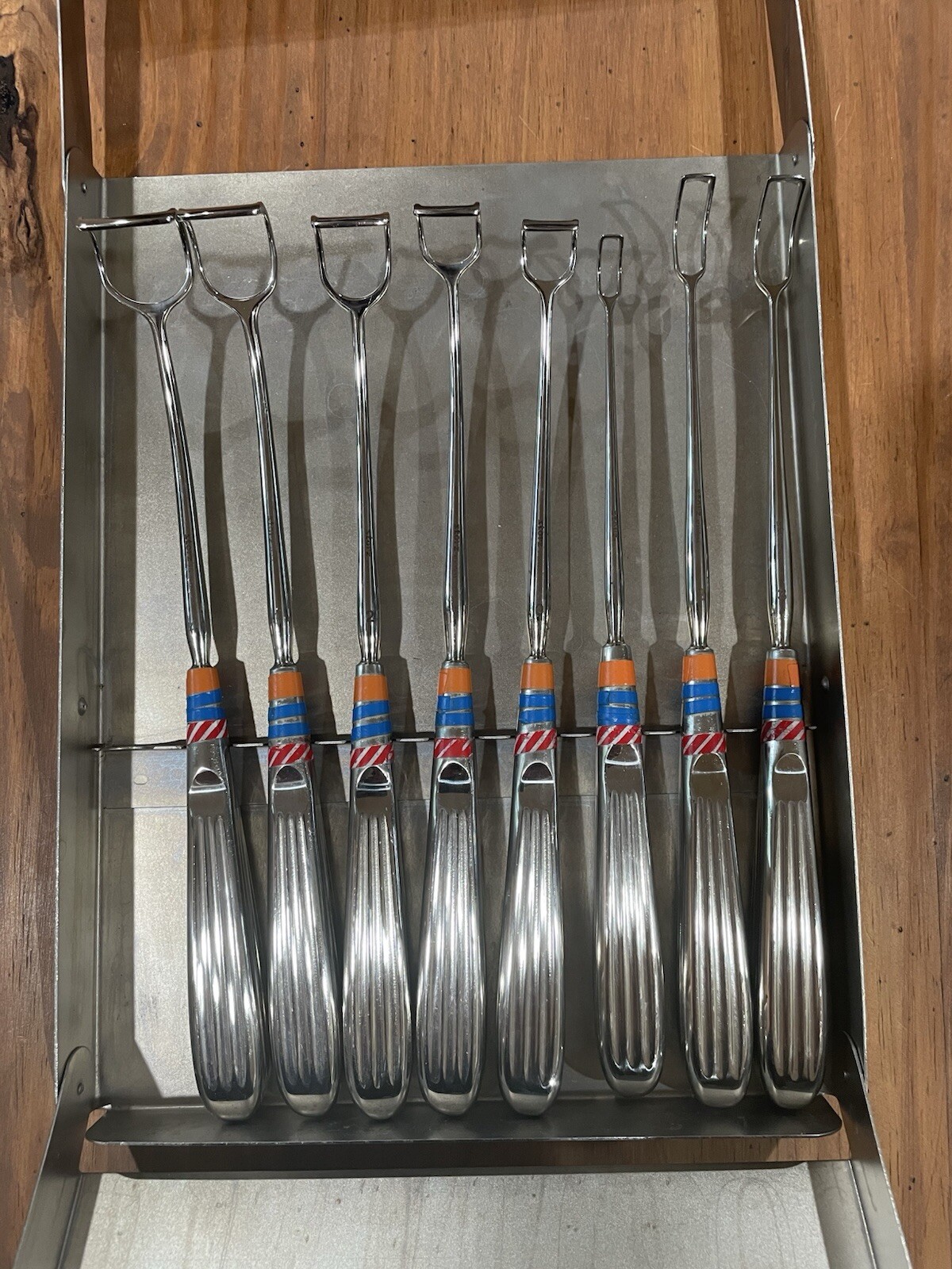 Curettes Set Of 8 N-6010 0-4 N-6030 1-3 Codman 45 Case Stazz Stainless