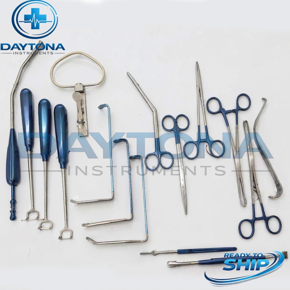 New Tonsillectomy Adenoidectomy Ent Surgical Instruments Set with Steel Box