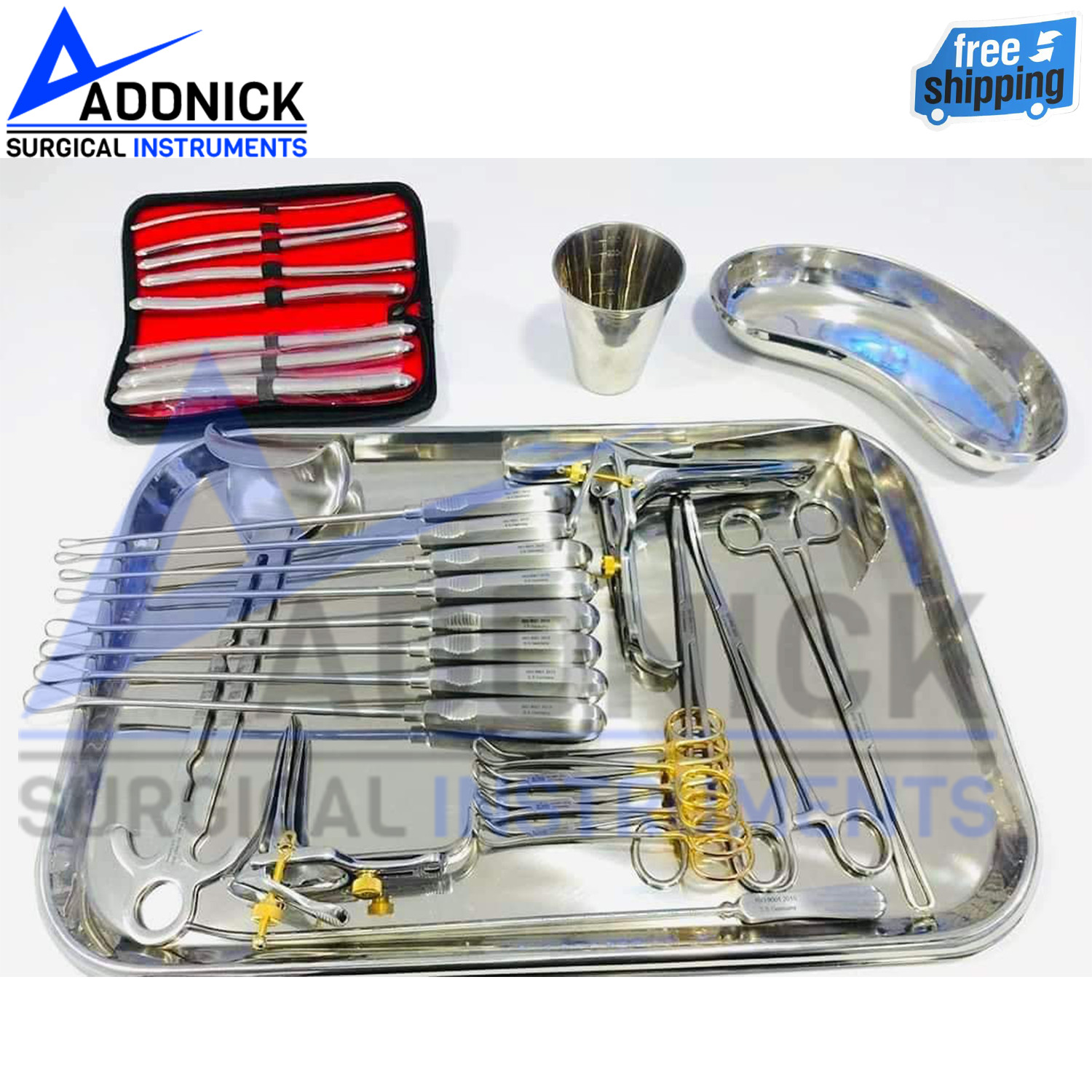 Dilation and Curettage D&C Instruments Set