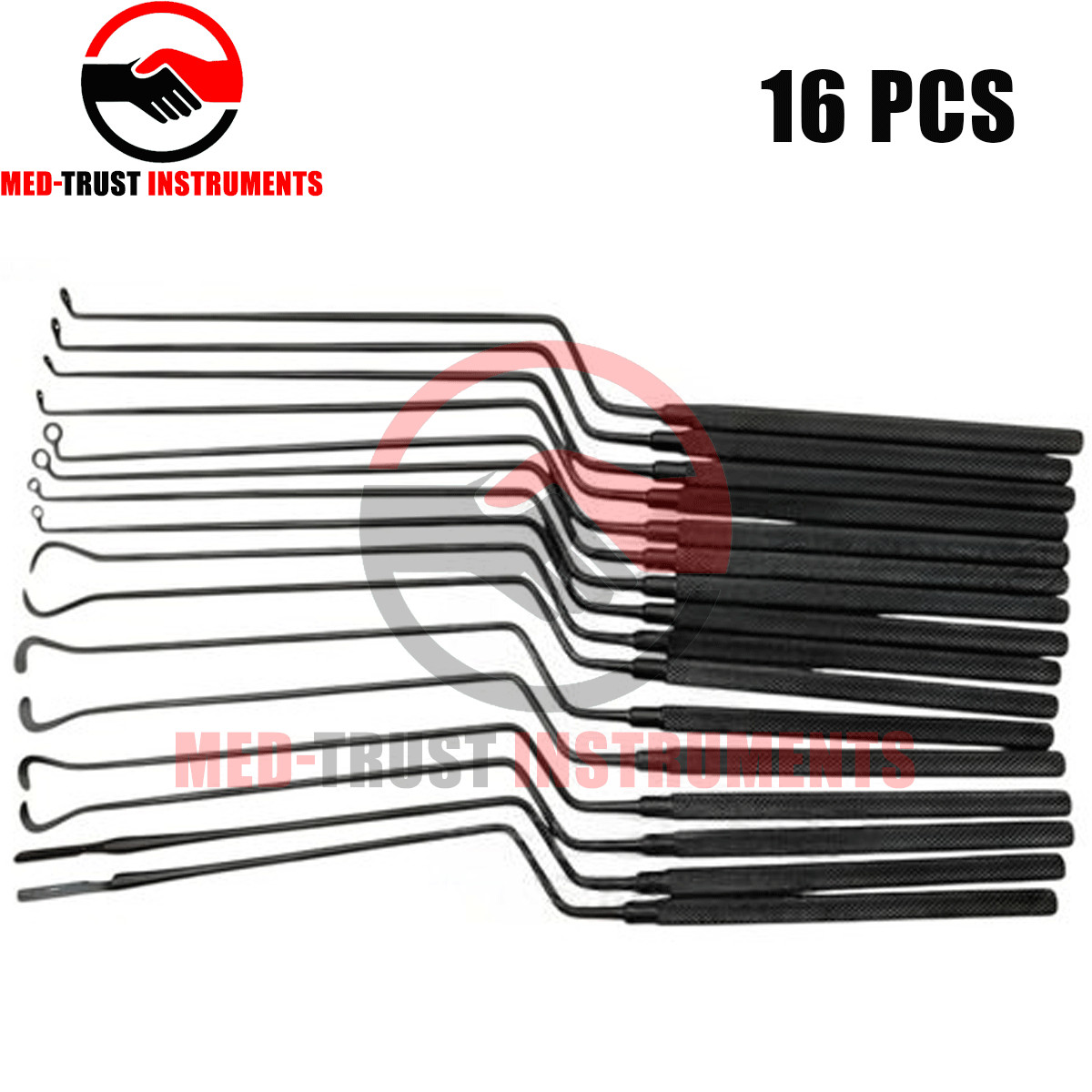 Hardy Pituitary Neuro Curettes Set Surgical Instrument Transsphenoidal Black Coa