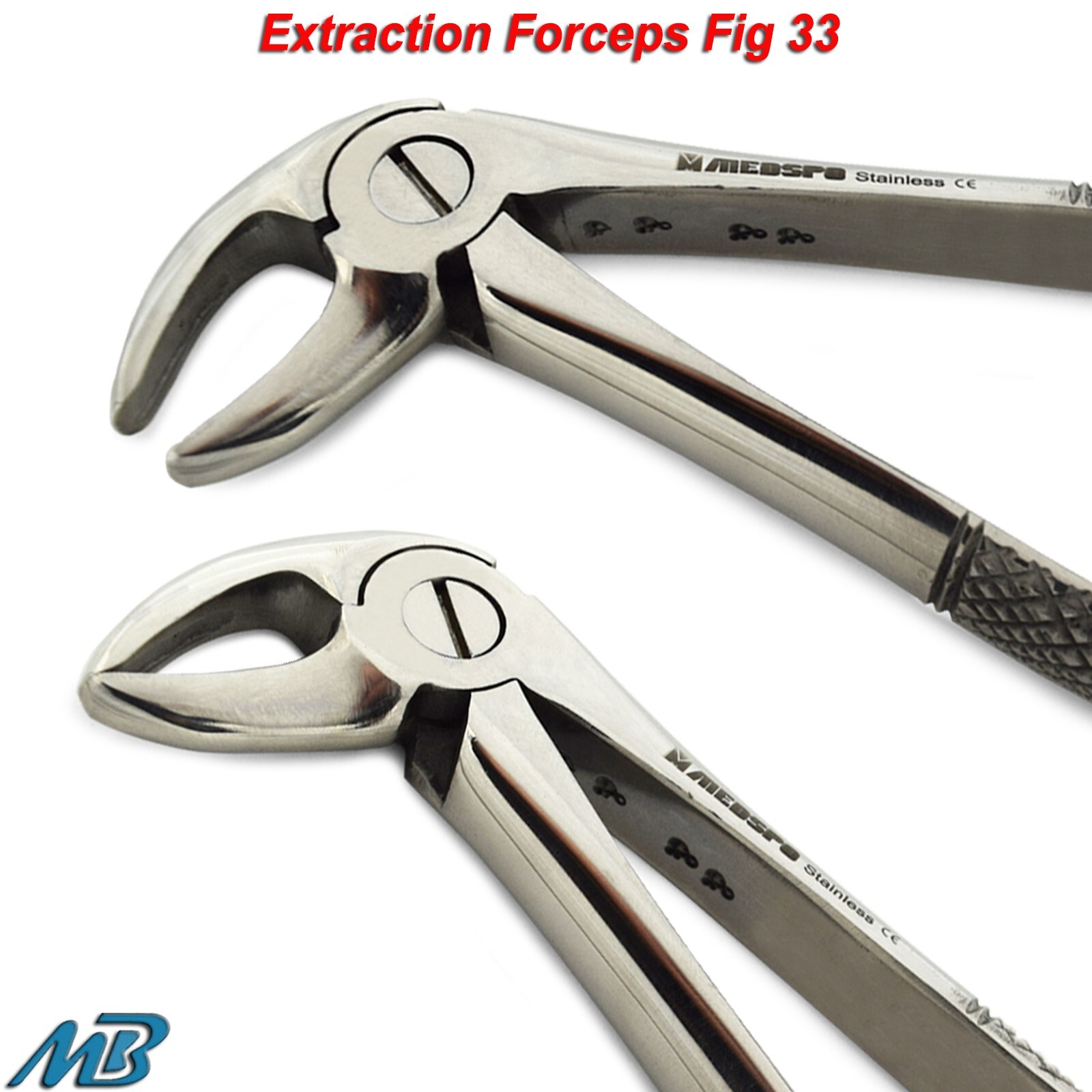 Surgical Tooth Extracting Lower Roots Forceps Fig. # 33 Extracting Instruments