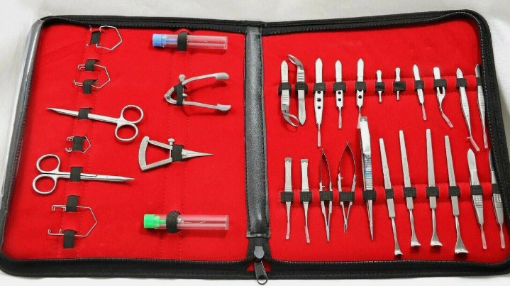GERMAN 32 Pcs Ophthalmic Cataract Eye Micro Surgery Surgical Instruments SET Kit