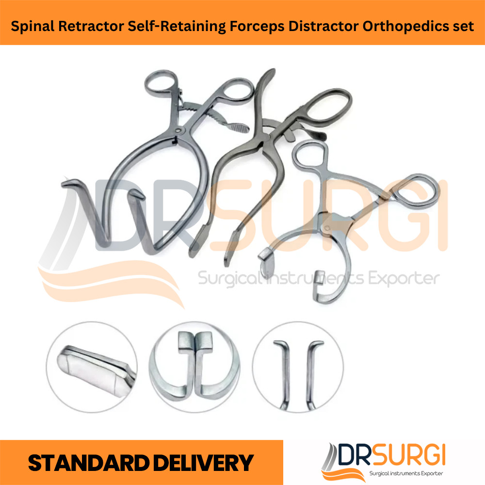 Spinal Retractor Self-Retaining Forceps Distractor Orthopedics set