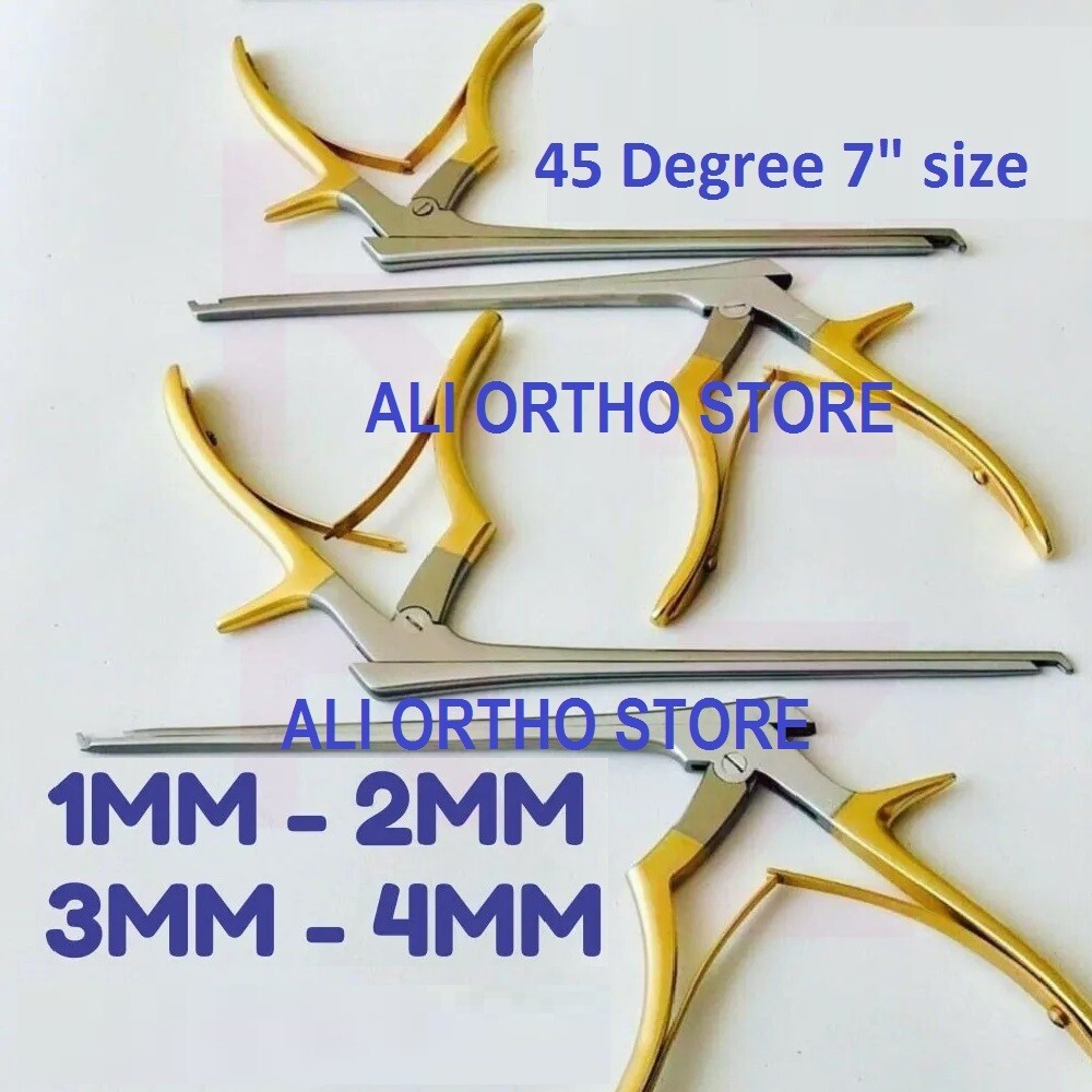KERRISON RONGEURS CERVICAL 7″ (1 To 4 mm) 45 Deg Set of 4 pcs Orthopedic & Spine